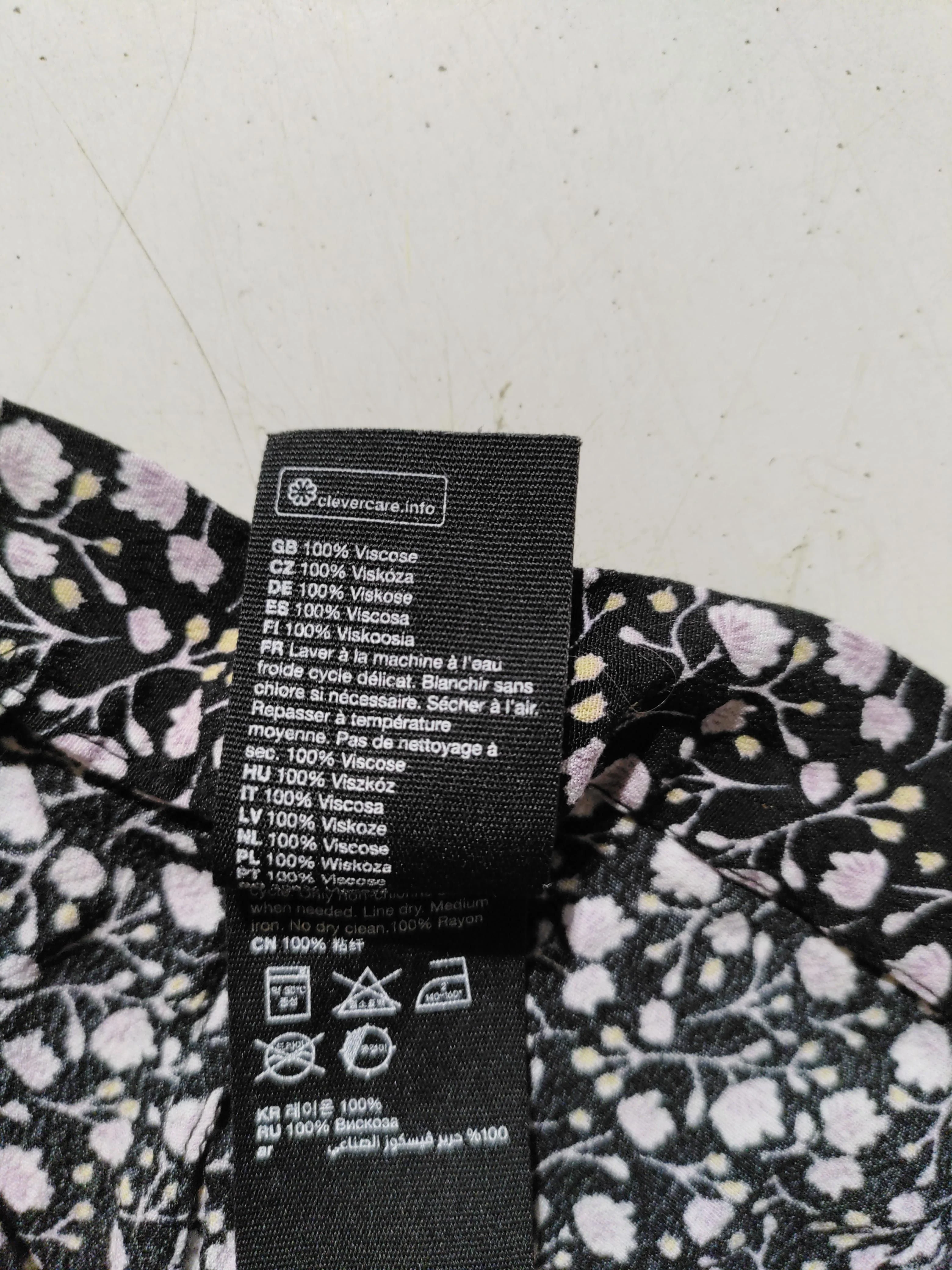 & Other Stories Women's Midi Skirt S Black Floral 100% Viscose Midi A-Line - Image 6