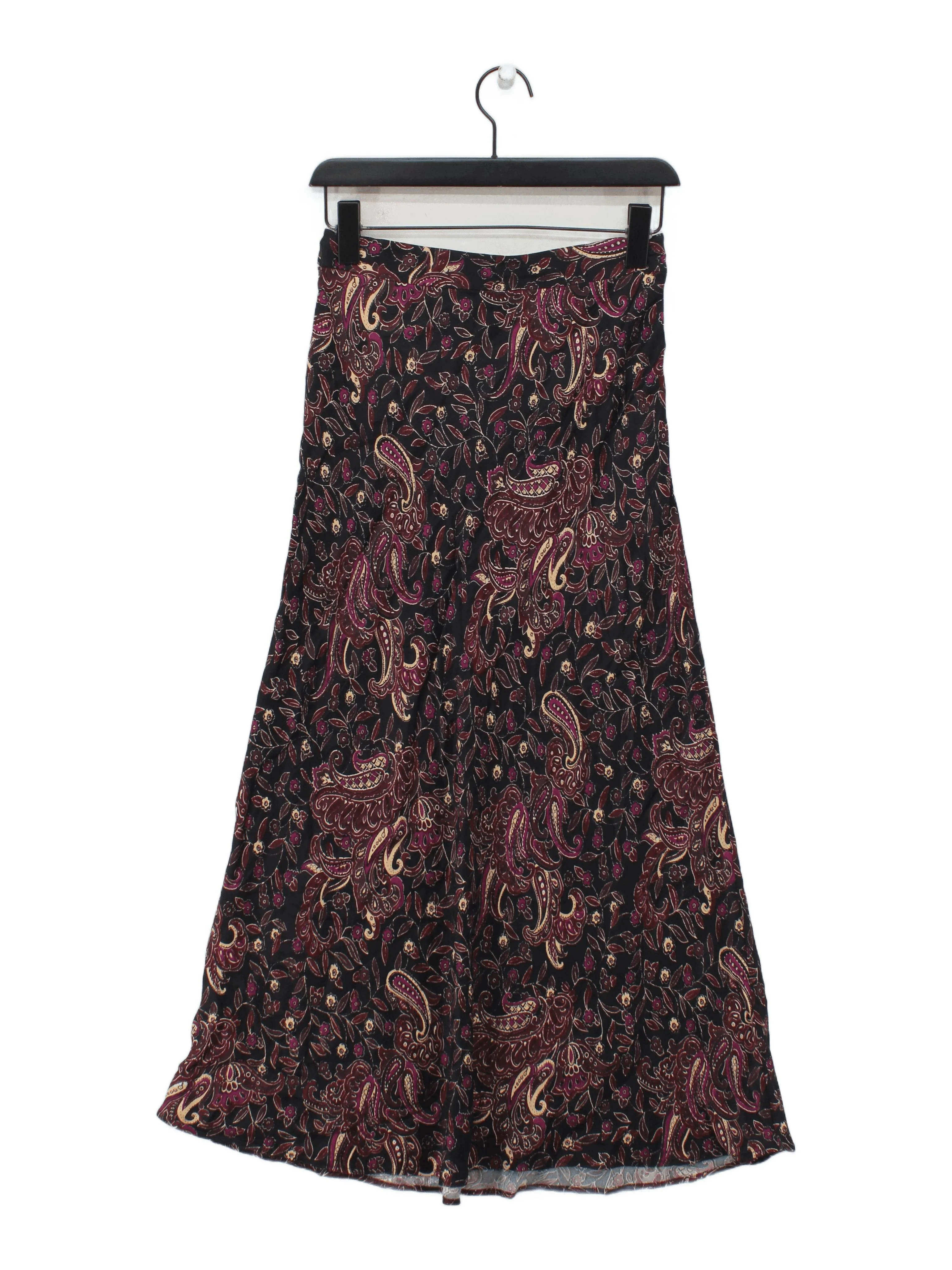 & Other Stories Women's Midi Skirt S Multi Paisley 100% Viscose Midi A-Line