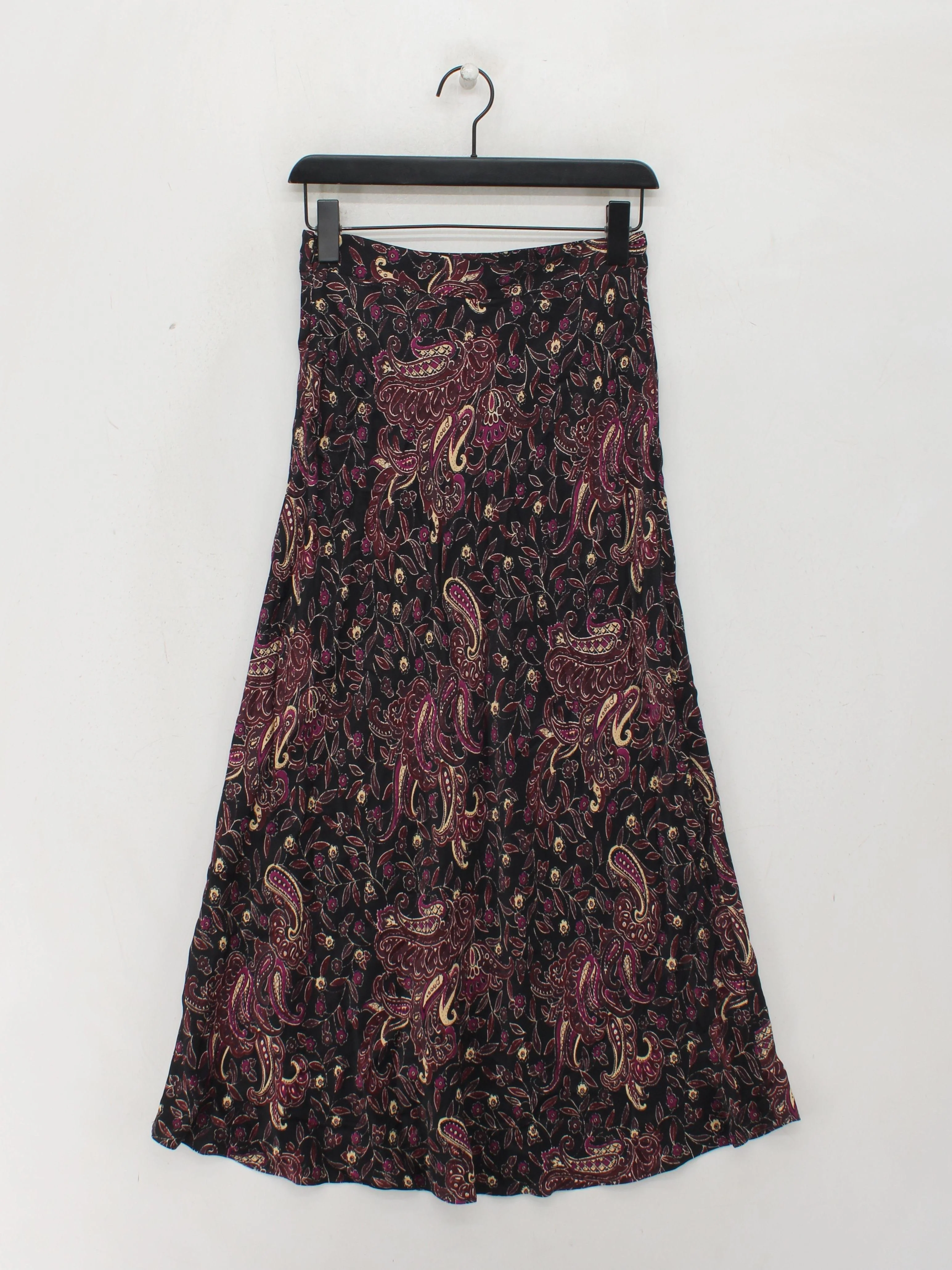 & Other Stories Women's Midi Skirt S Multi Paisley 100% Viscose Midi A-Line - Image 2