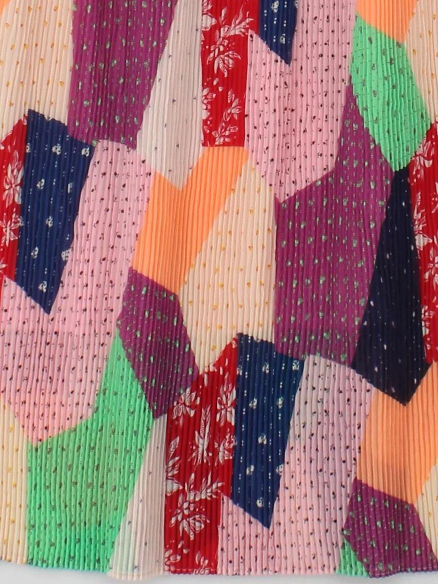 & Other Stories Women's Midi Skirt UK 10 Multi 100% Polyester Midi Pleated - Image 4