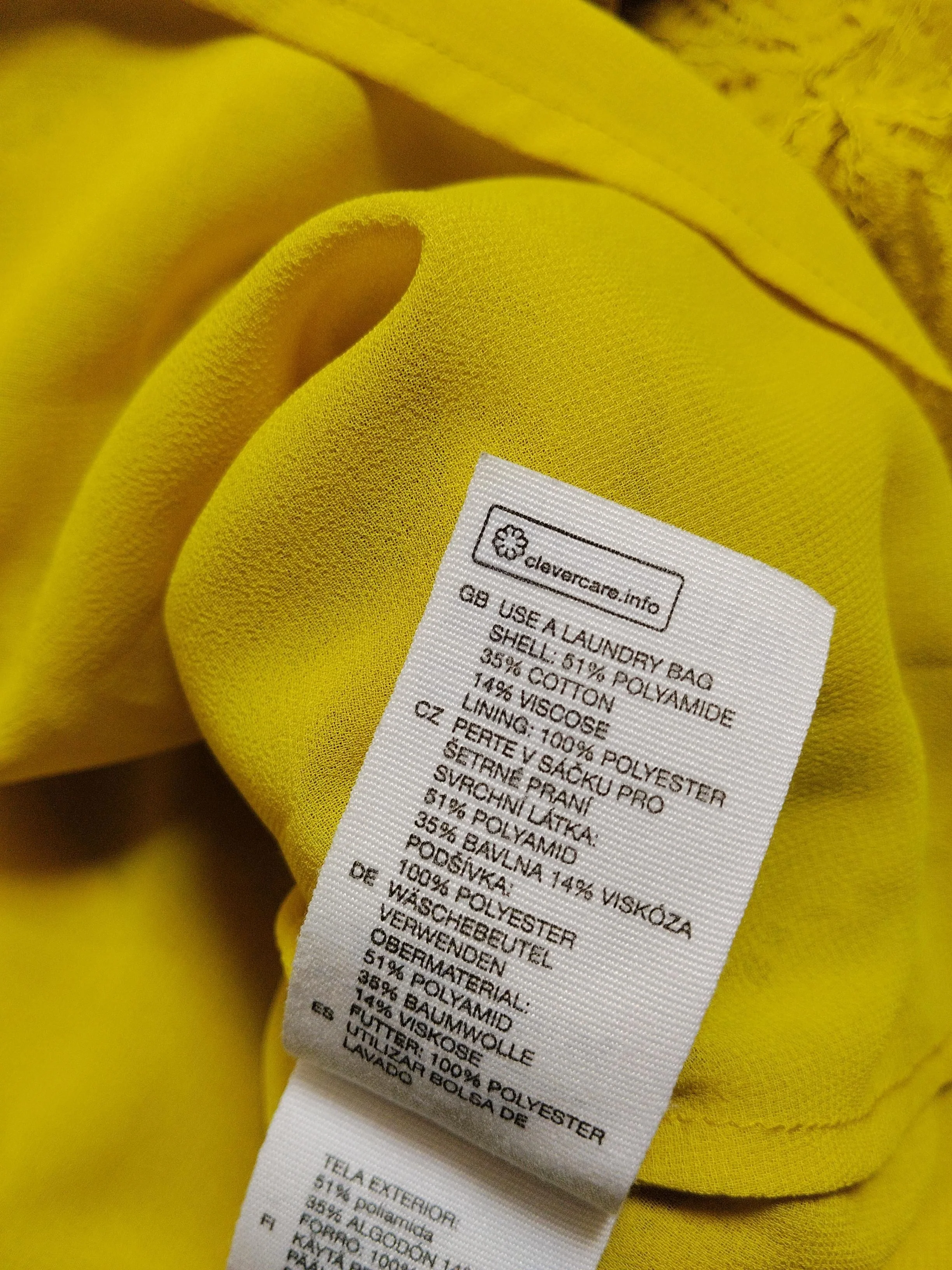 & Other Stories Women's Midi Skirt UK 10 Yellow Polyamide - Image 6