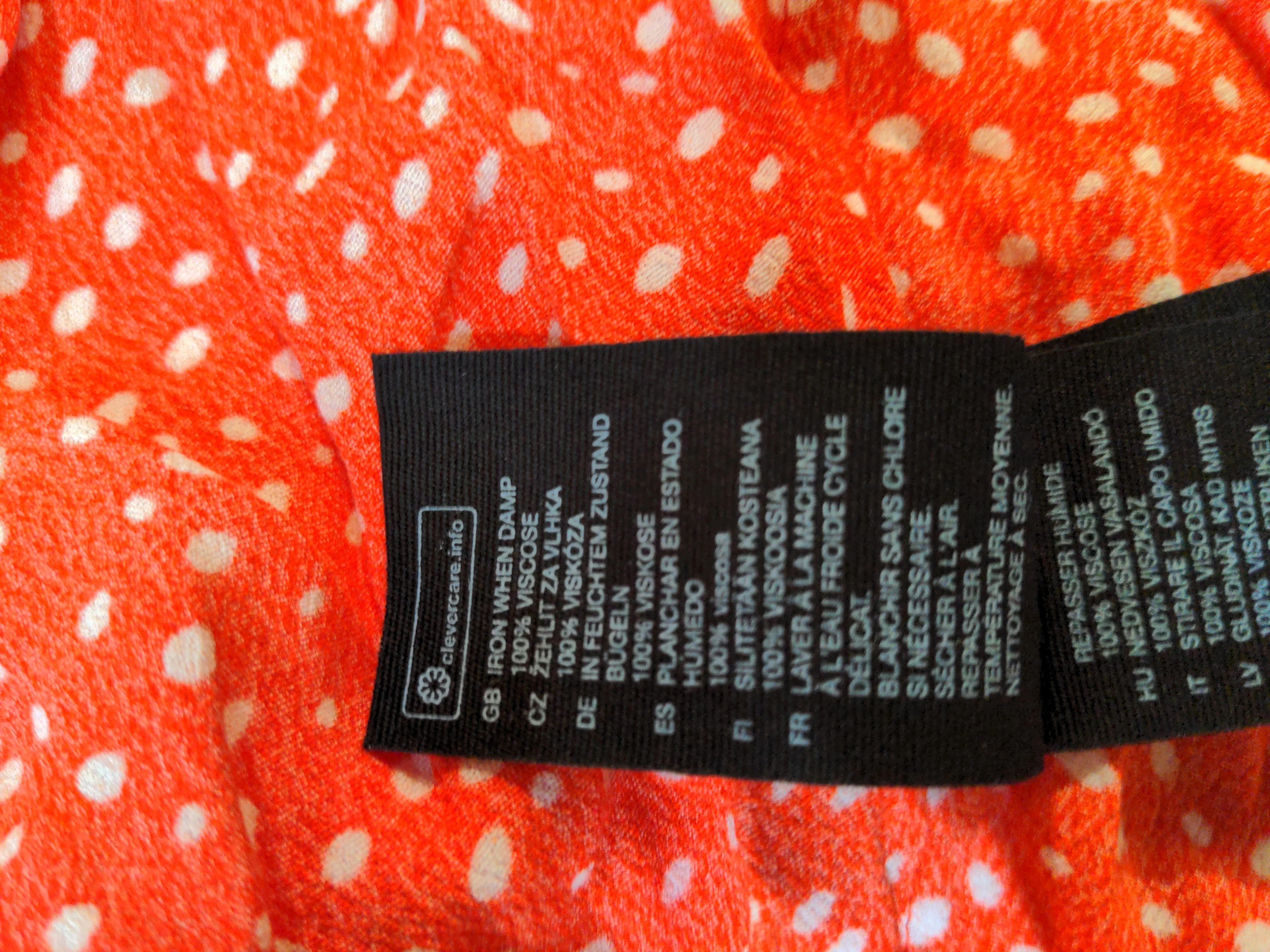 & Other Stories Women's Midi Skirt UK 4 Red Polkadot 100% Viscose Midi Wrap - Image 6