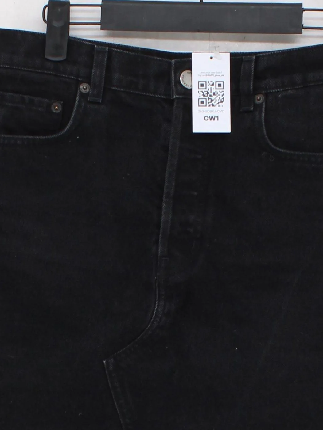 & Other Stories Women's Mini Skirt M Black 100% Cotton Short Mini - Image 3