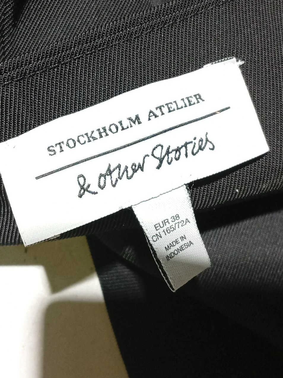 & Other Stories Women's Mini Skirt UK 10 Black Polyester with Acetate Short Mini - Image 5