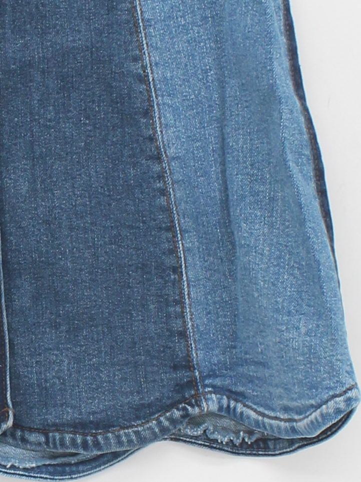 & Other Stories Women's Mini Skirt UK 6 Blue Cotton with Elastane Short Mini - Image 4