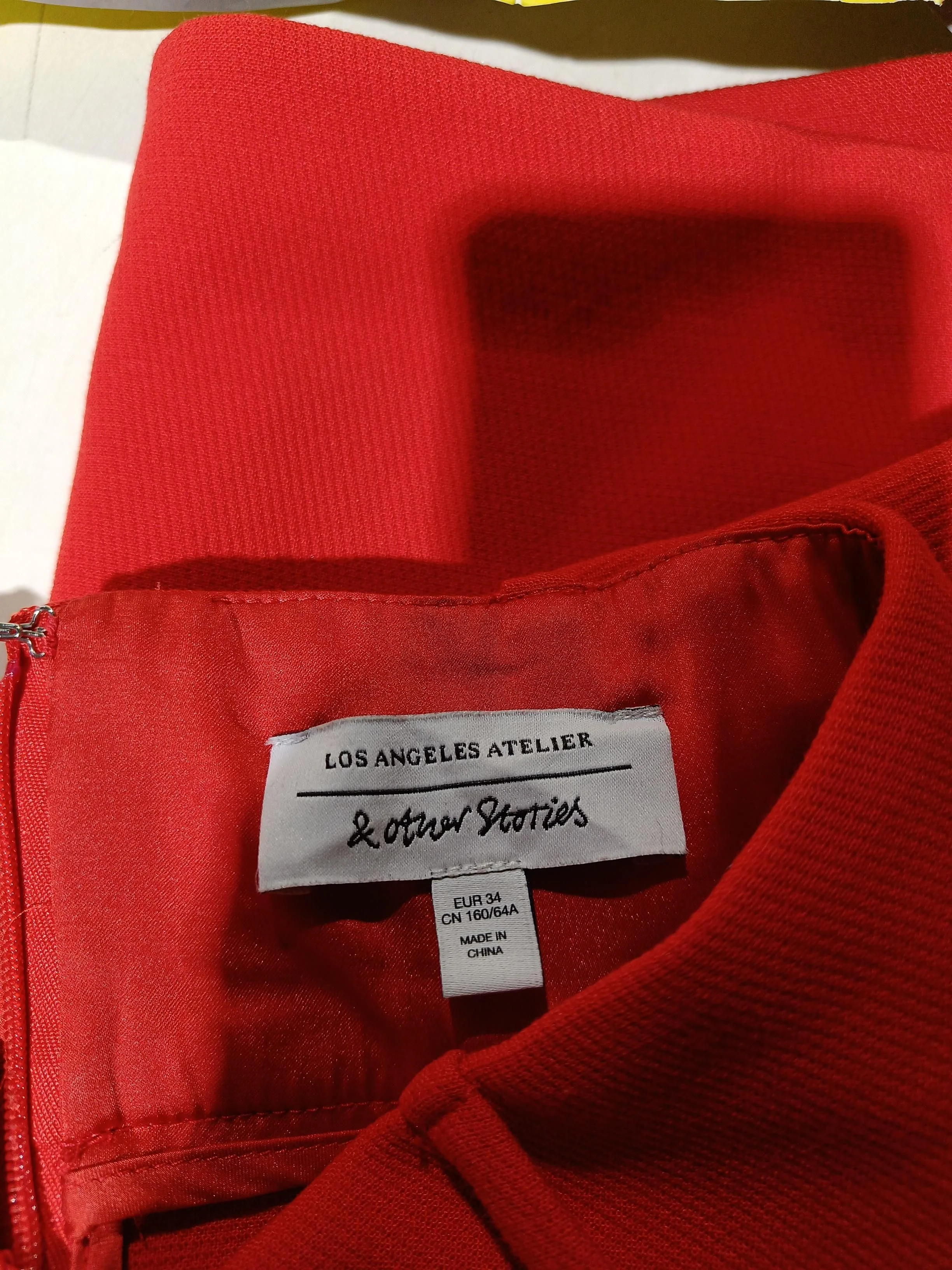 & Other Stories Women's Mini Skirt UK 6 Red Polyester - Image 5