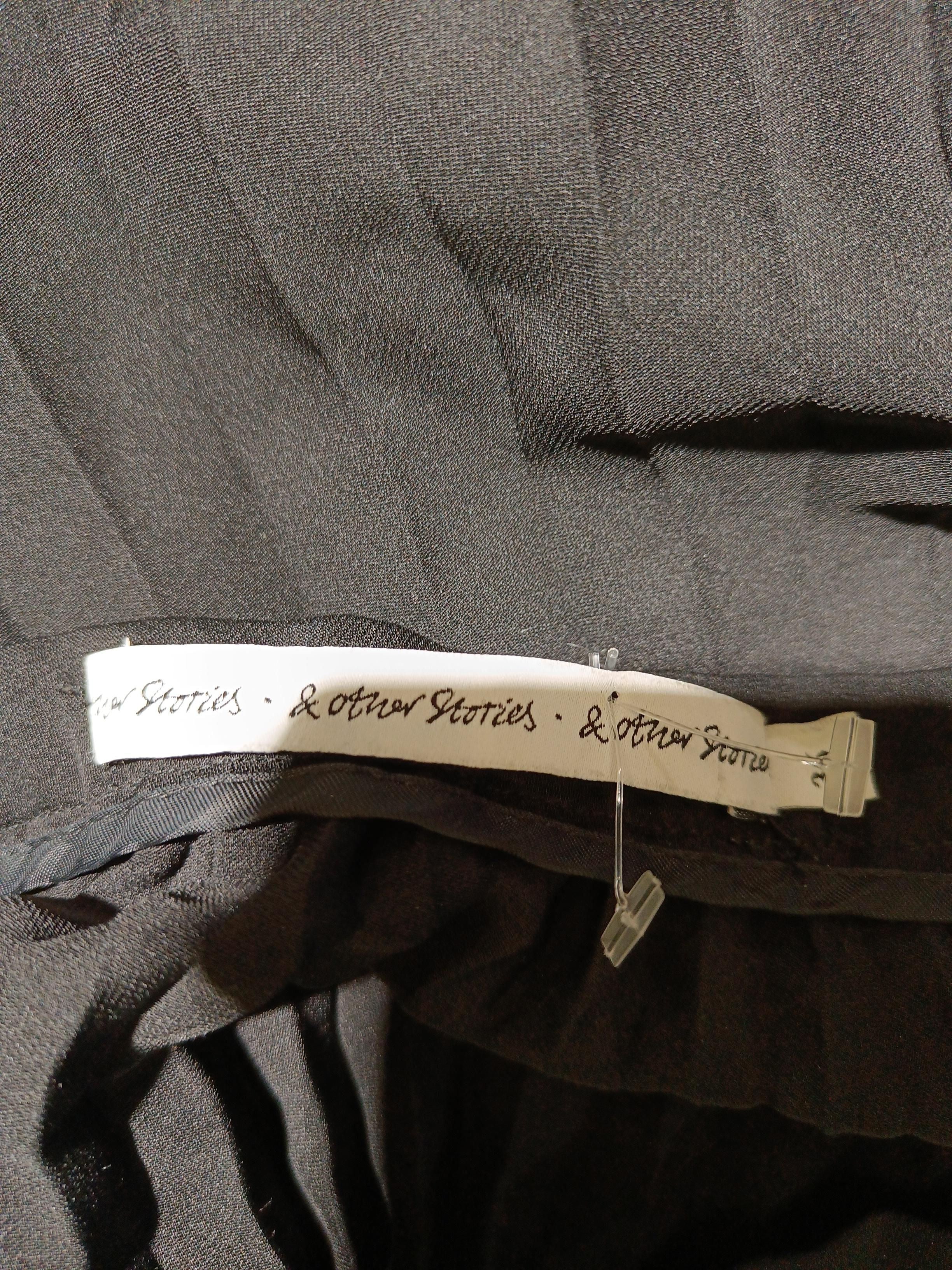 & Other Stories Women's Mini Skirt UK 8 Black 100% Polyester Short Mini - Image 5
