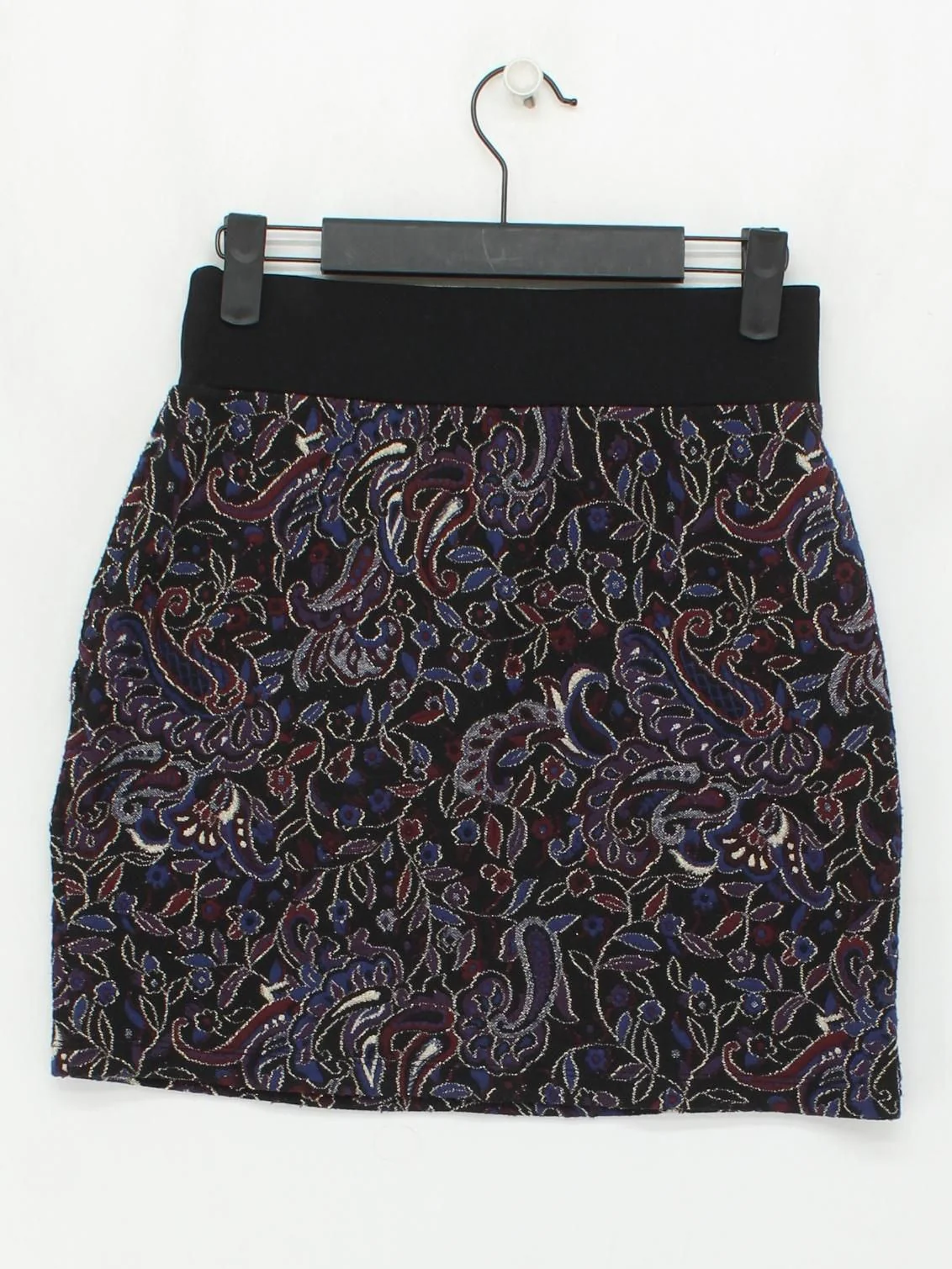 & Other Stories Women's Mini Skirt UK 8 Black Polyester with Viscose, Other Mini - Image 2