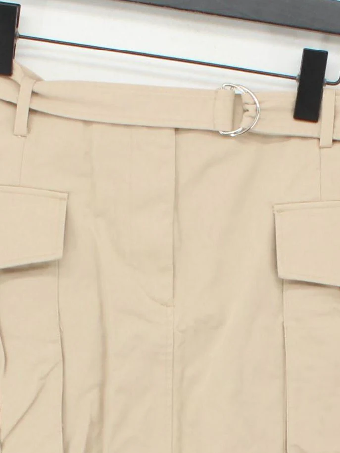 & Other Stories Women's Mini Skirt UK 8 Tan 100% Cotton Short Mini - Image 3