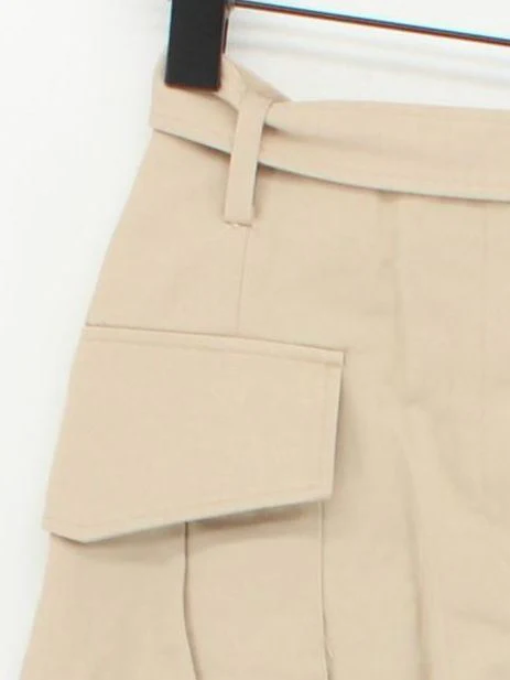 & Other Stories Women's Mini Skirt UK 8 Tan 100% Cotton Short Mini - Image 4