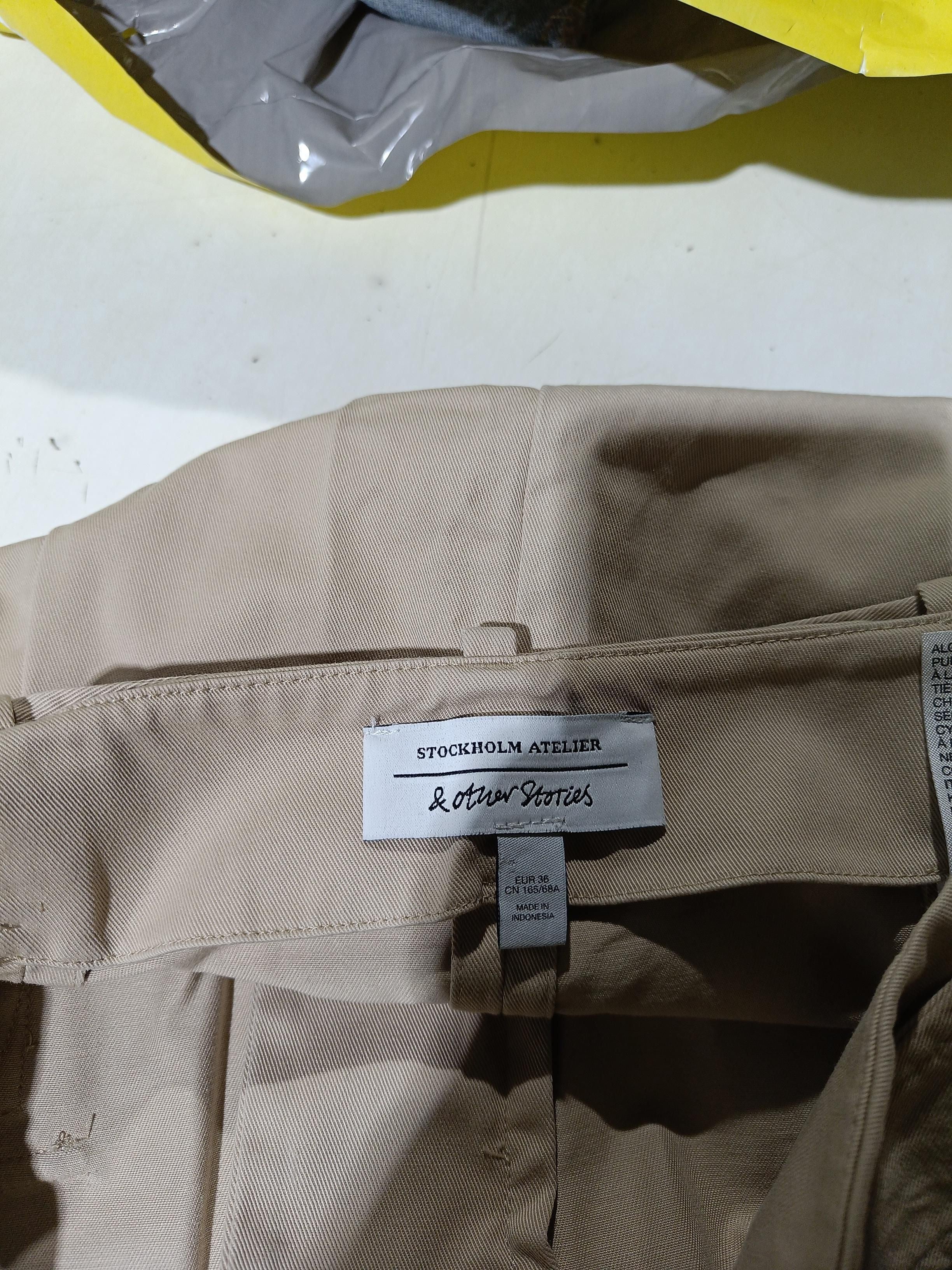 & Other Stories Women's Mini Skirt UK 8 Tan 100% Cotton Short Mini - Image 5