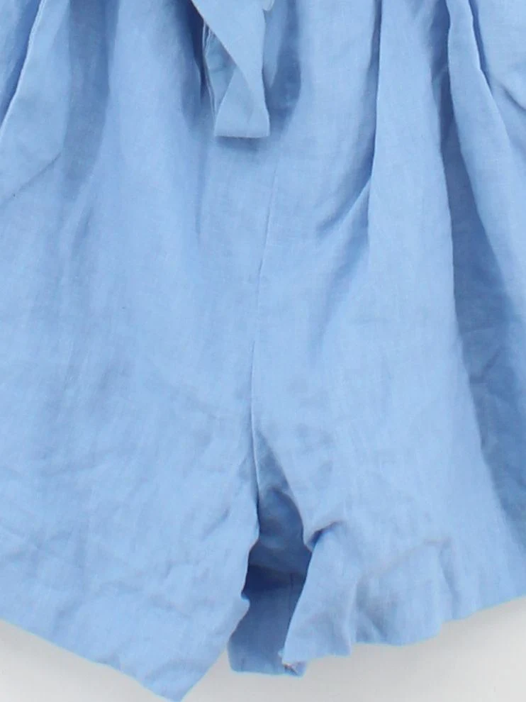 & Other Stories Women's Playsuit UK 10 Blue Linen with Cotton Playsuit - Image 4
