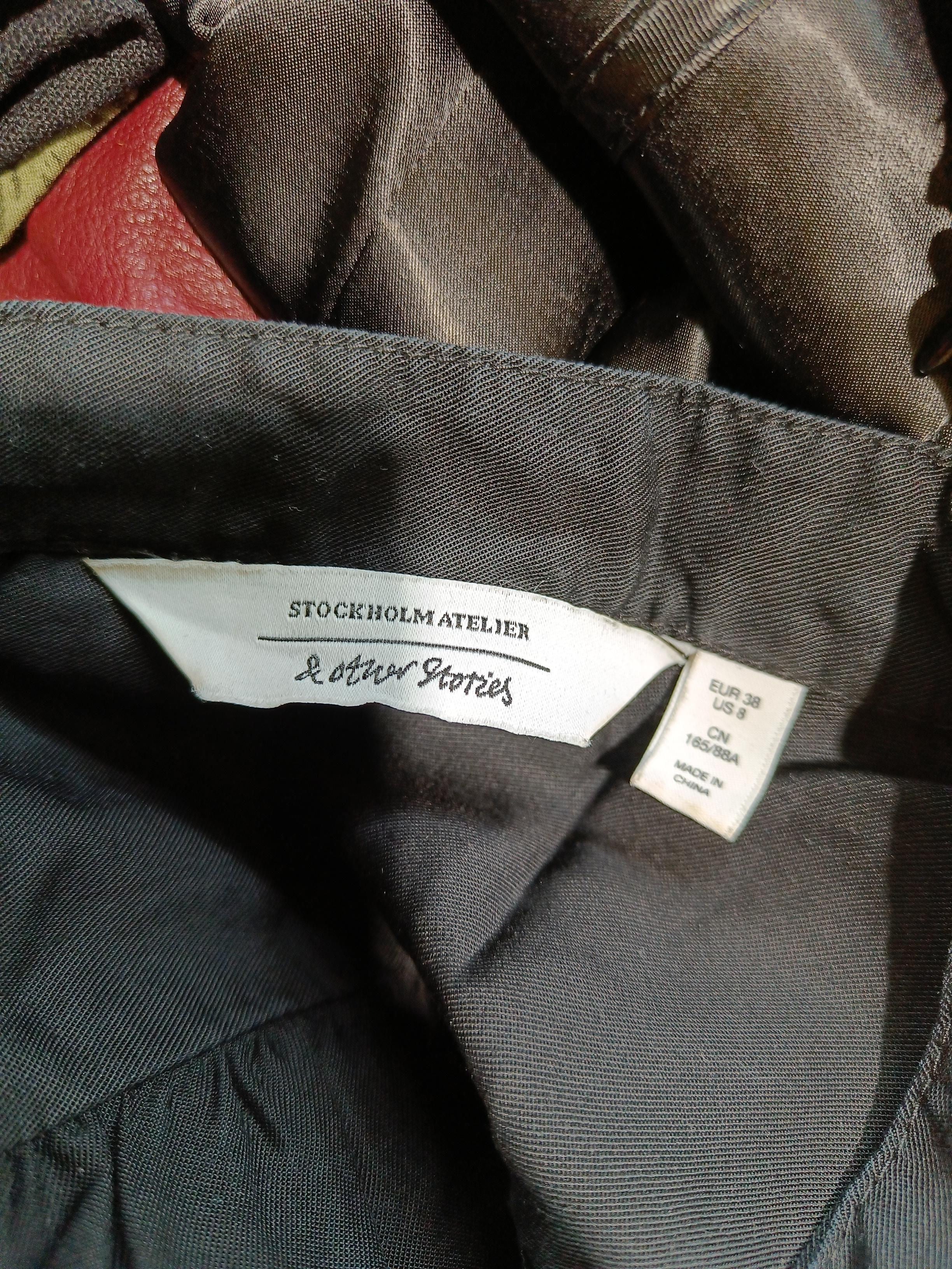 & Other Stories Women's Shirt UK 10 Black 100% Other Long Sleeve Collared Basic - Image 6