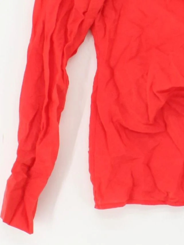 & Other Stories Women's Shirt UK 10 Red Lyocell Modal with Polyamide Basic - Image 4