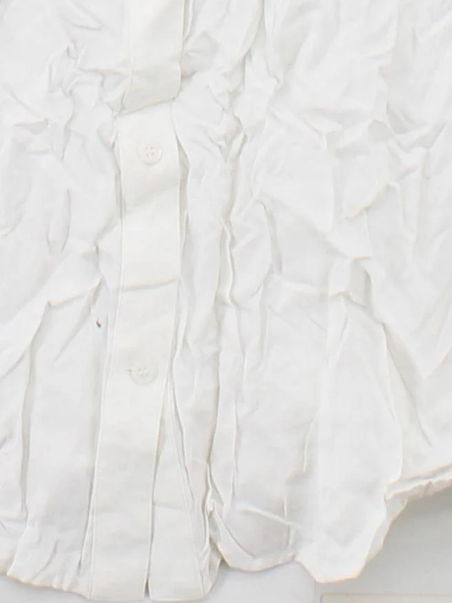 & Other Stories Women's Shirt UK 10 White 100% Viscose Sleeveless Collared Basic - Image 4