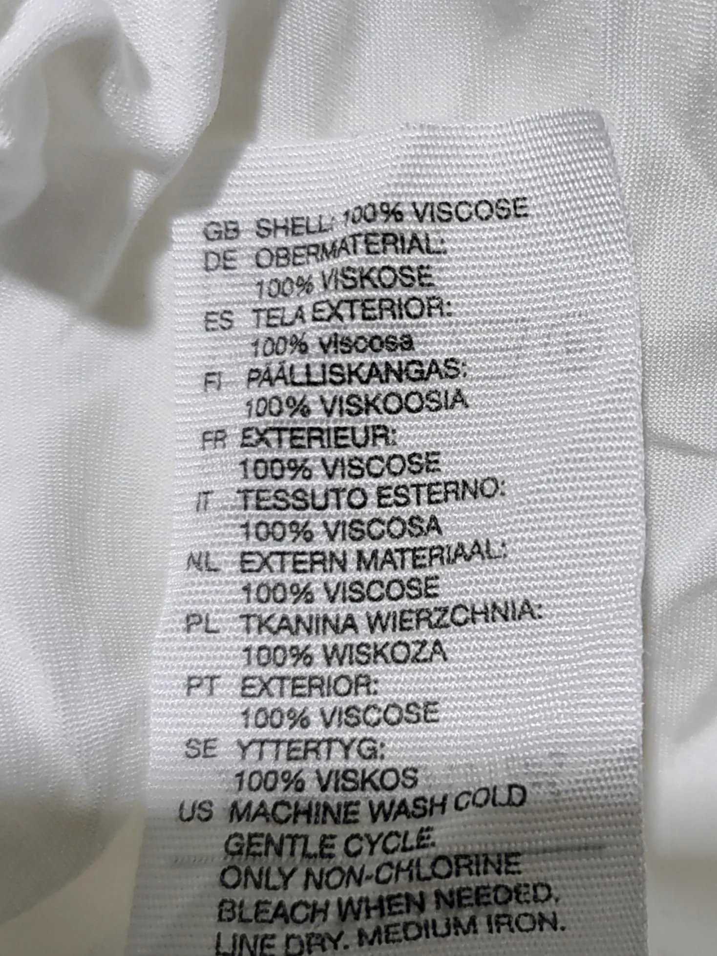 & Other Stories Women's Shirt UK 10 White 100% Viscose Sleeveless Collared Basic - Image 6
