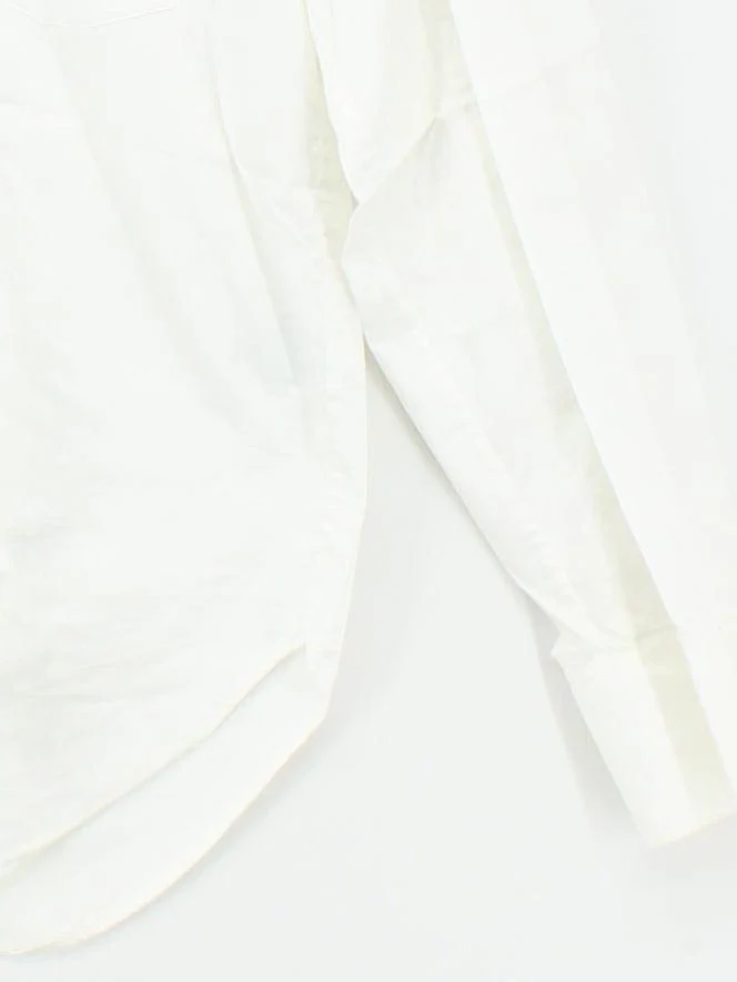 & Other Stories Women's Shirt XS White 100% Cotton Long Sleeve Collared Basic - Image 4