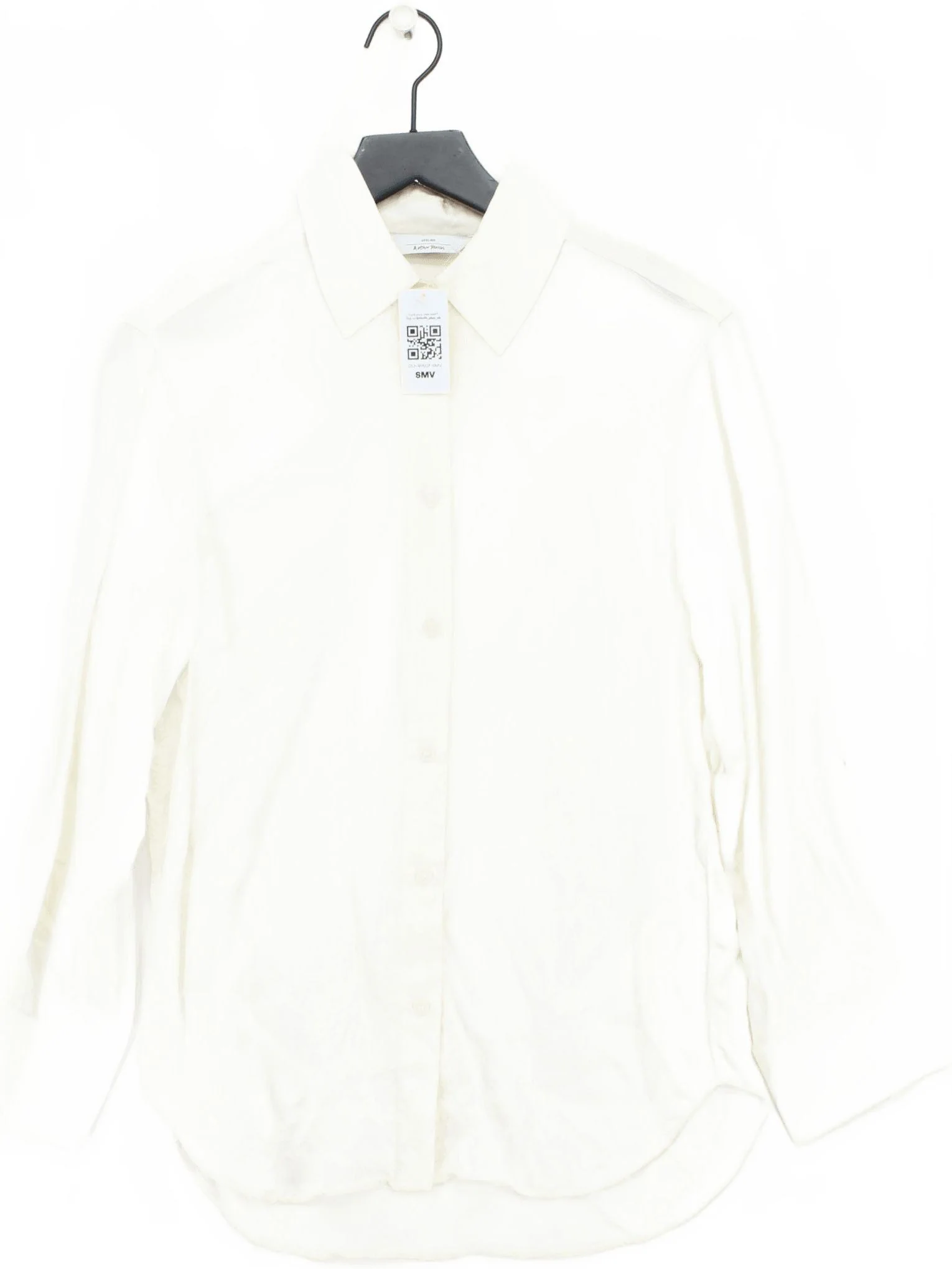 & Other Stories Women's Shirt XS White 100% Lyocell Modal Basic