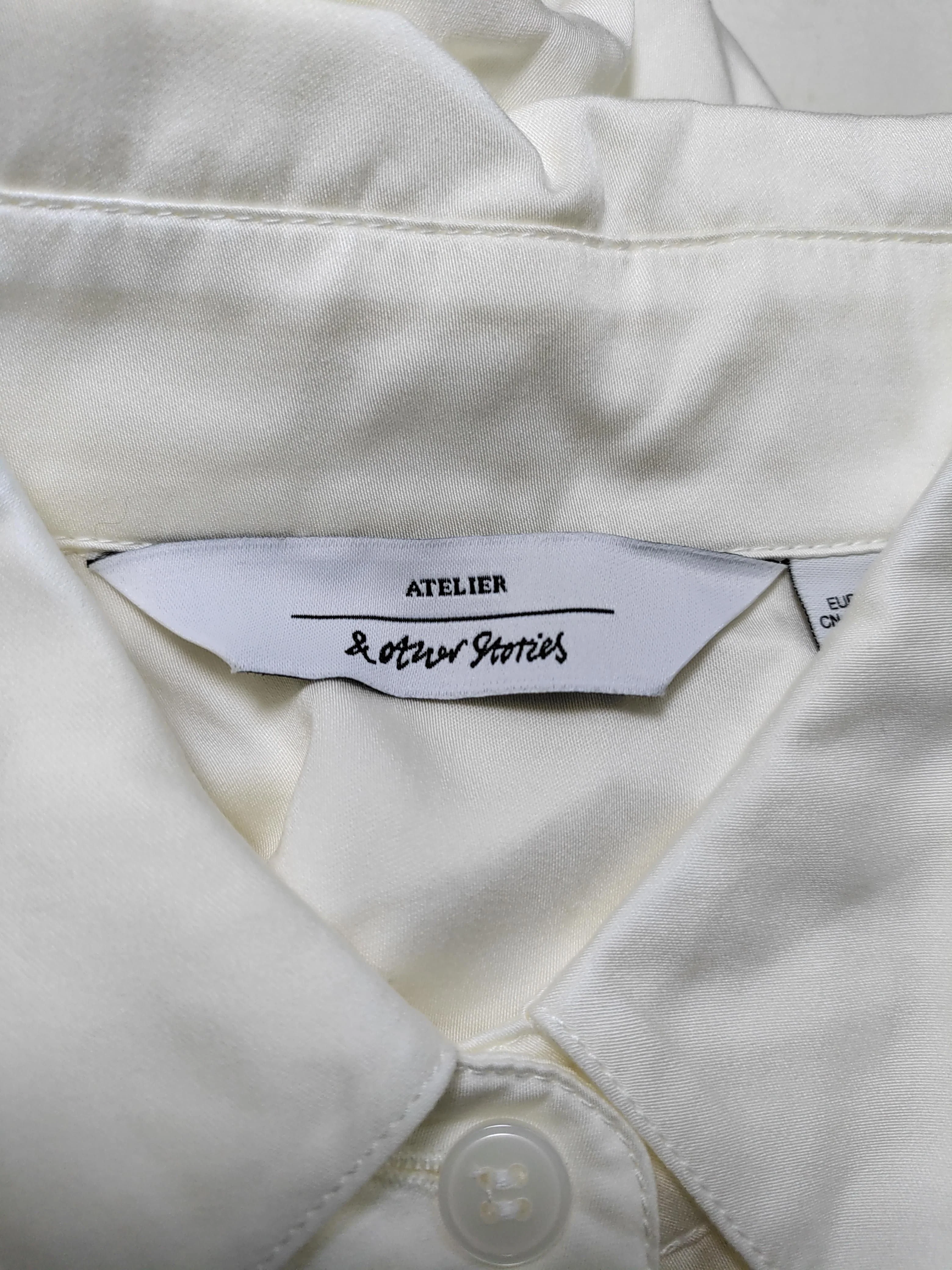 & Other Stories Women's Shirt XS White 100% Lyocell Modal Basic - Image 5