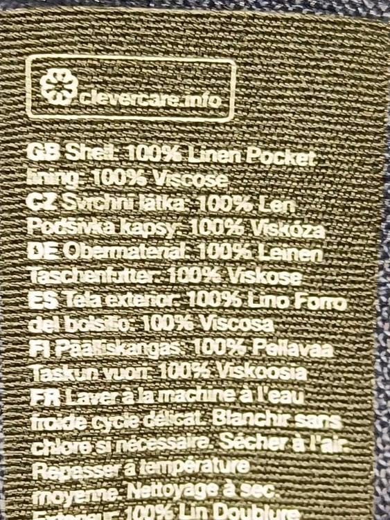 & Other Stories Women's Shorts UK 8 Blue Linen with Viscose Cut-Off - Image 7