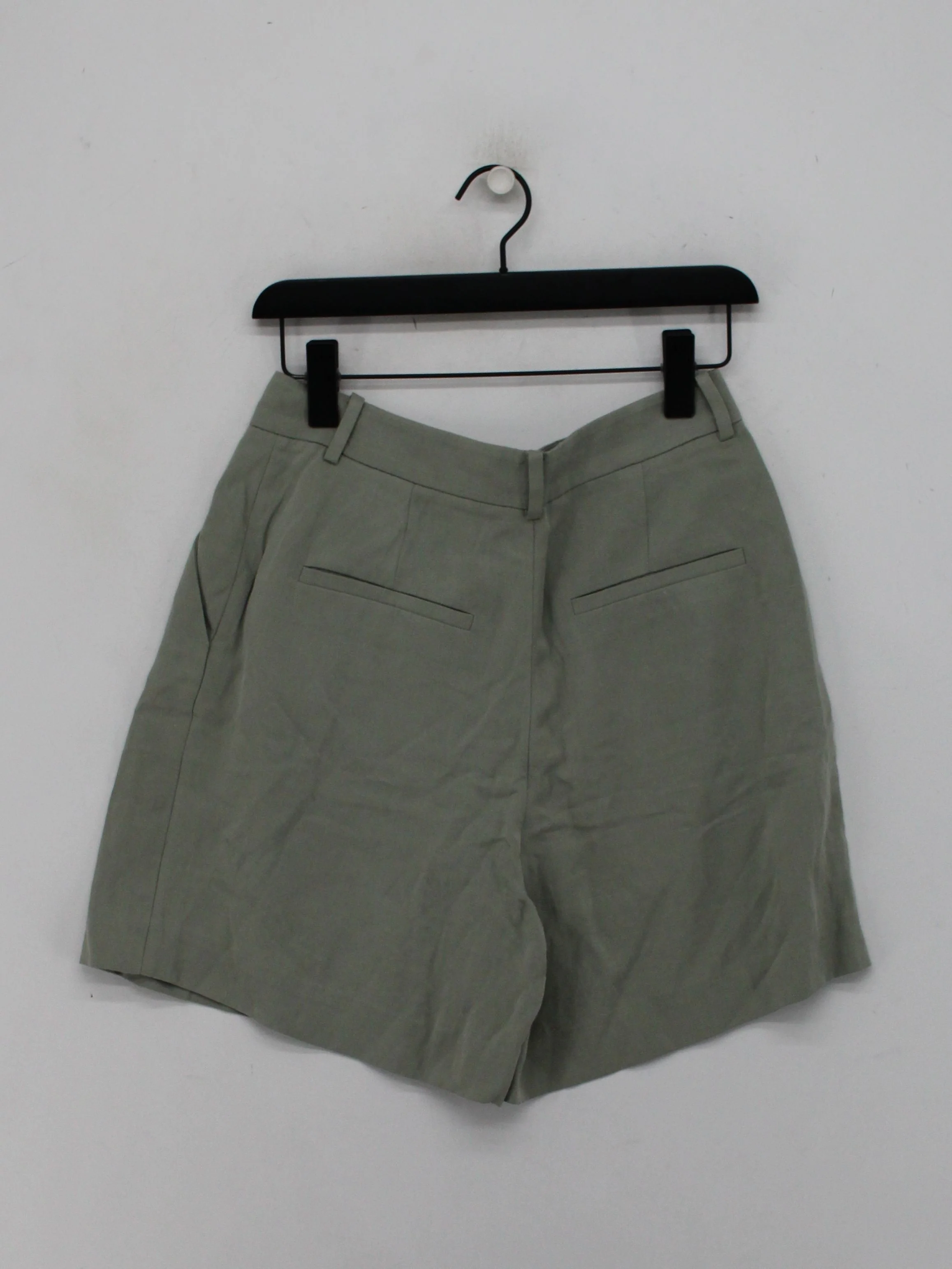 & Other Stories Women's Shorts UK 8 Green Lyocell Modal with Linen Mom - Image 2