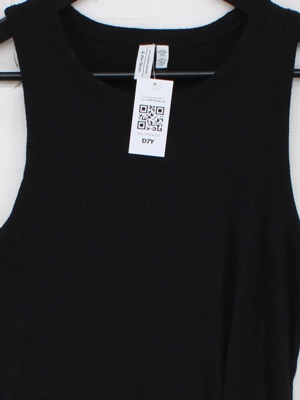 & Other Stories Women's T-Shirt M Black Viscose with Elastane Basic - Image 3