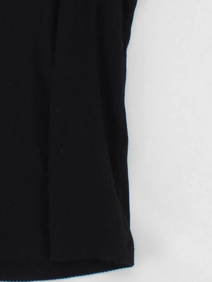 & Other Stories Women's T-Shirt M Black Viscose with Elastane Basic - Image 4