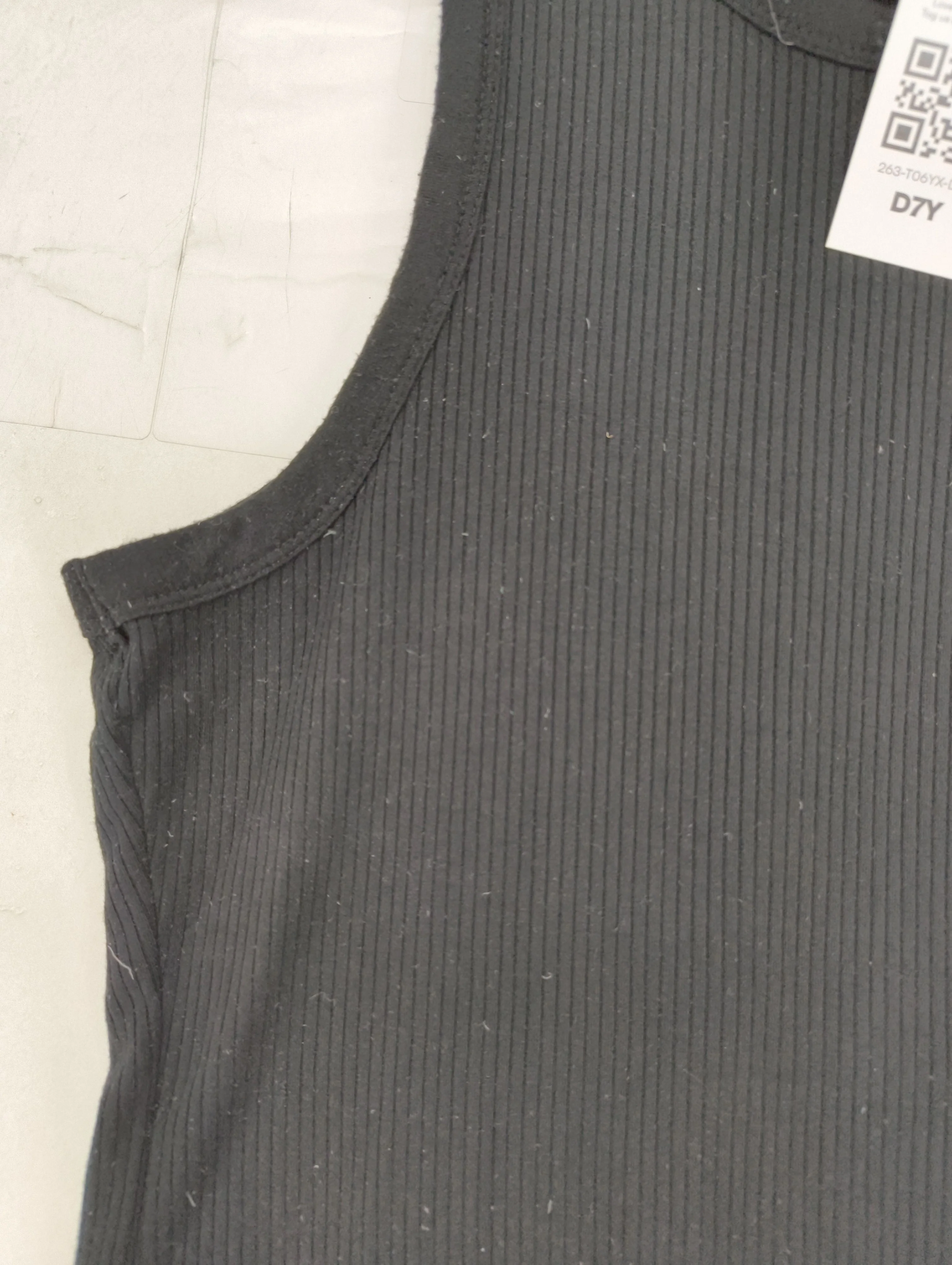 & Other Stories Women's T-Shirt M Black Viscose with Elastane Basic - Image 5