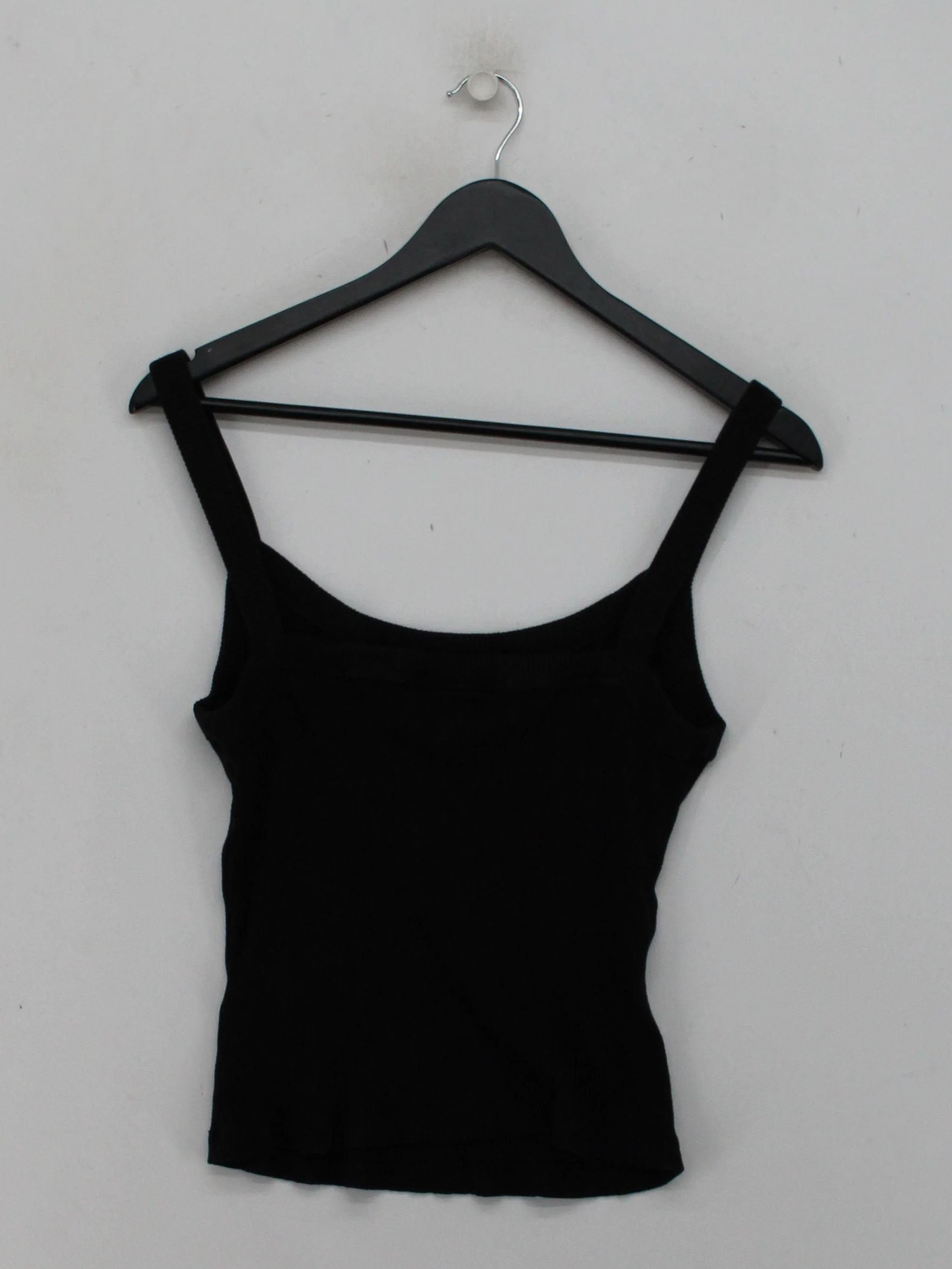 & Other Stories Women's T-Shirt M Black Viscose with Elastane Basic - Image 2