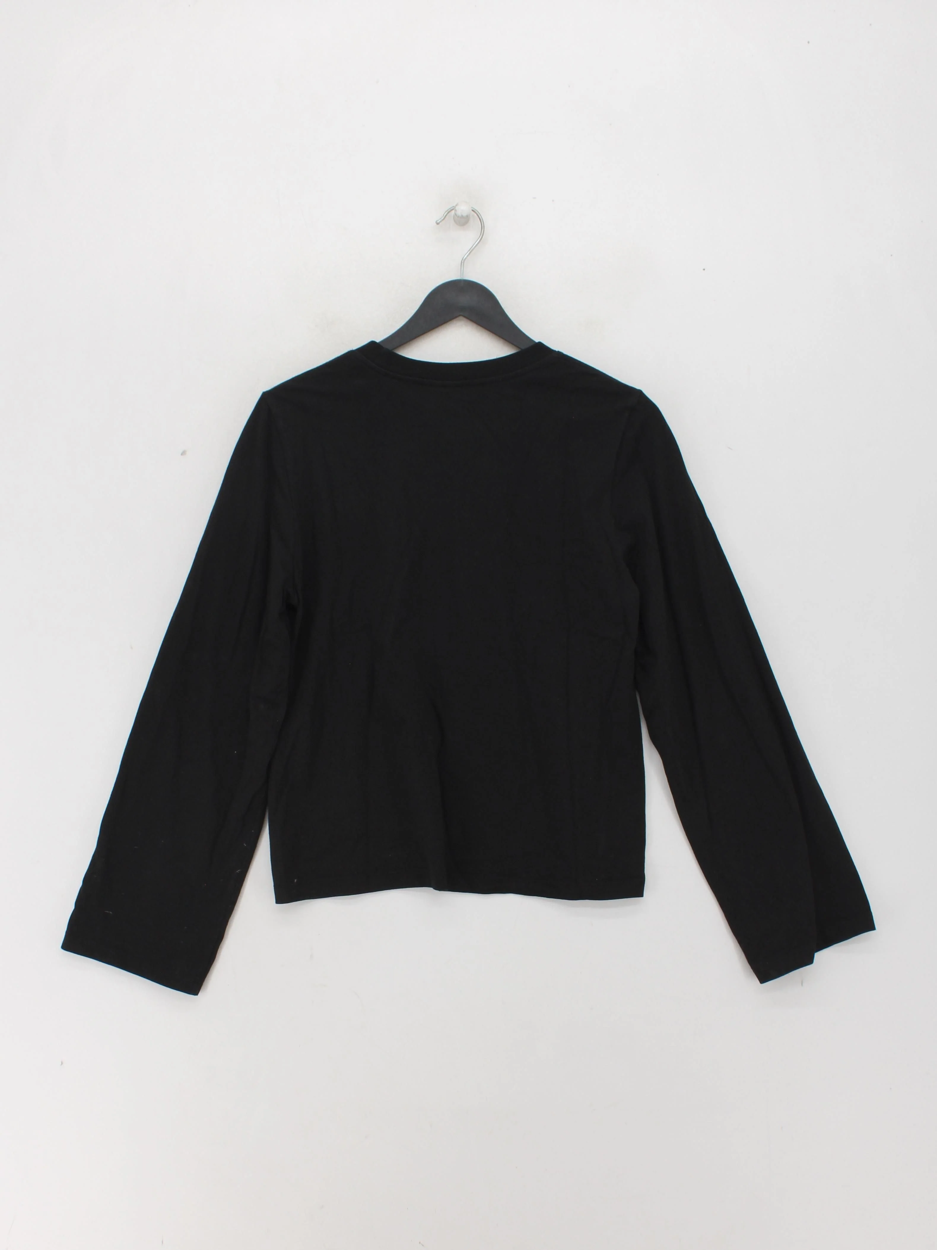 & Other Stories Women's T-Shirt S Black 100% Cotton Basic - Image 2