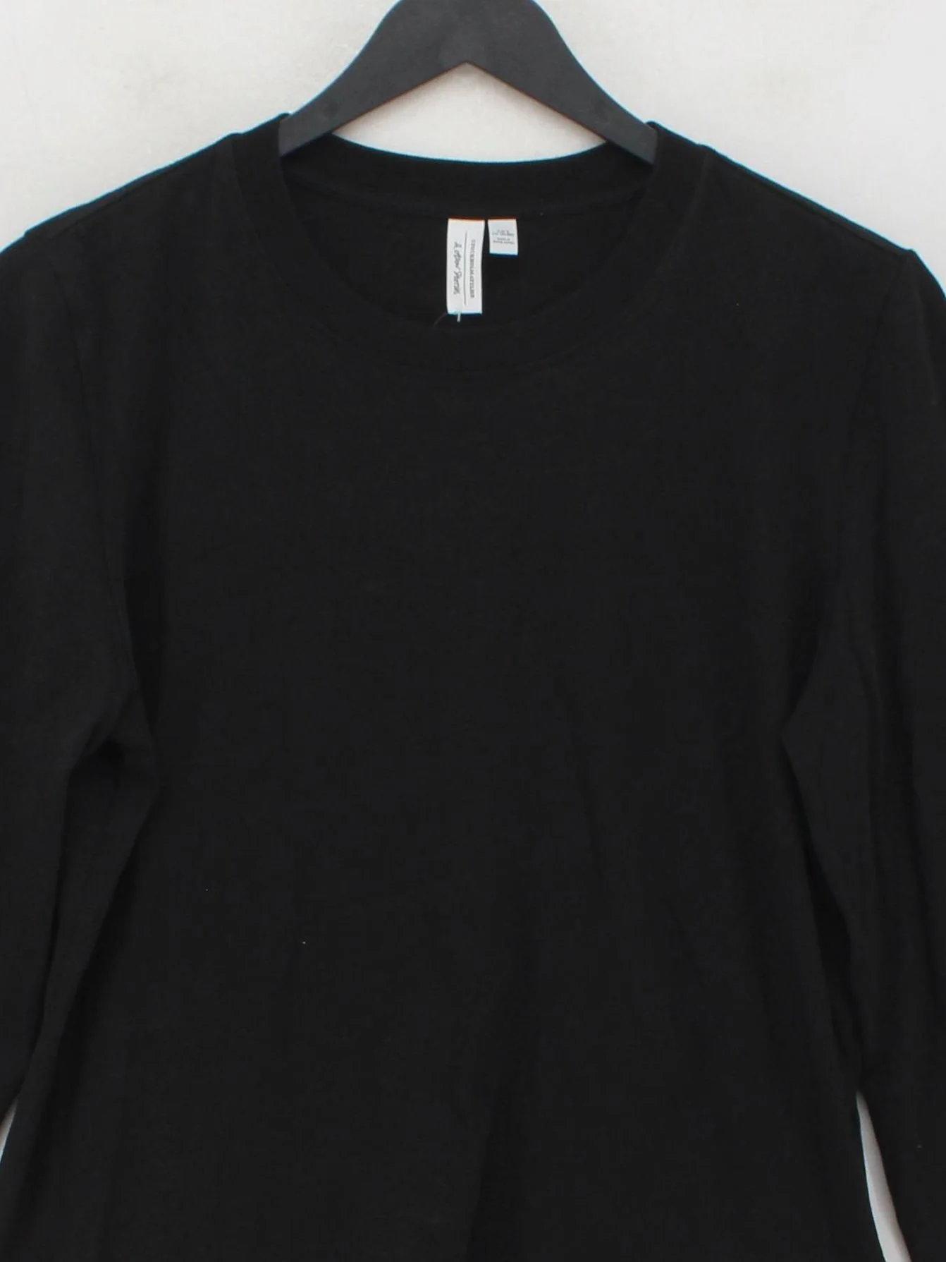 & Other Stories Women's T-Shirt S Black 100% Cotton Basic - Image 3