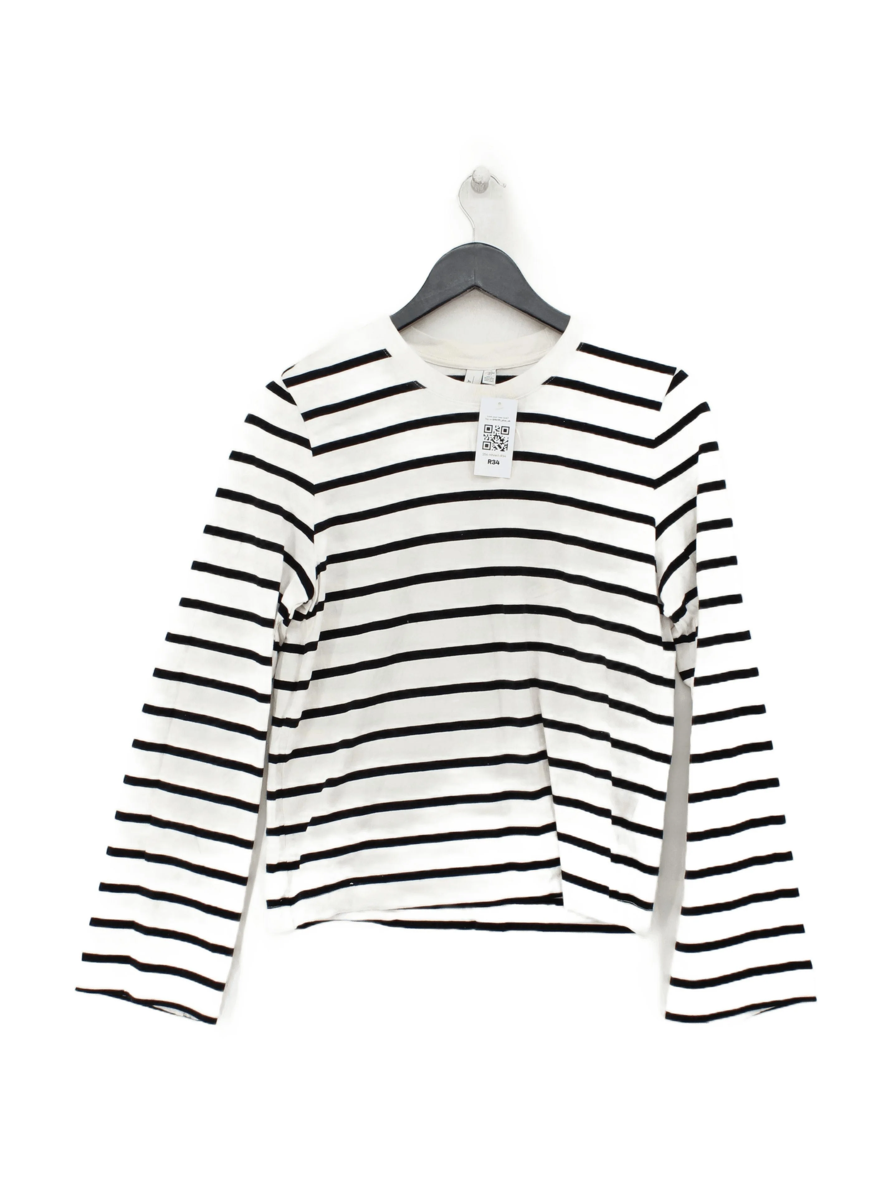 & Other Stories Women's T-Shirt S Cream 100% Cotton Basic