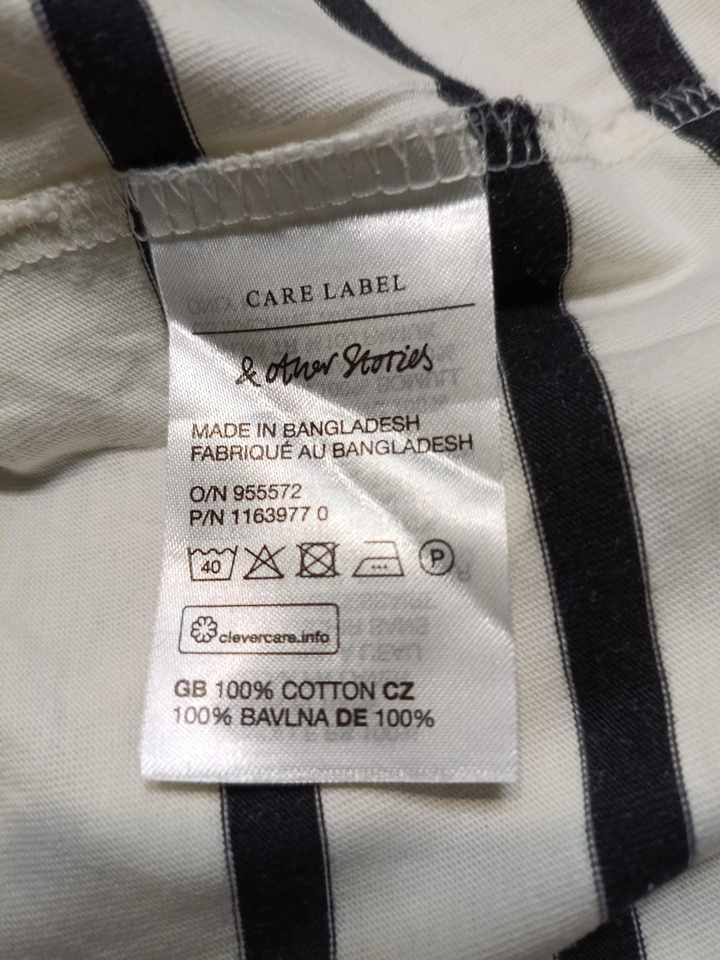 & Other Stories Women's T-Shirt S Cream 100% Cotton Basic - Image 6