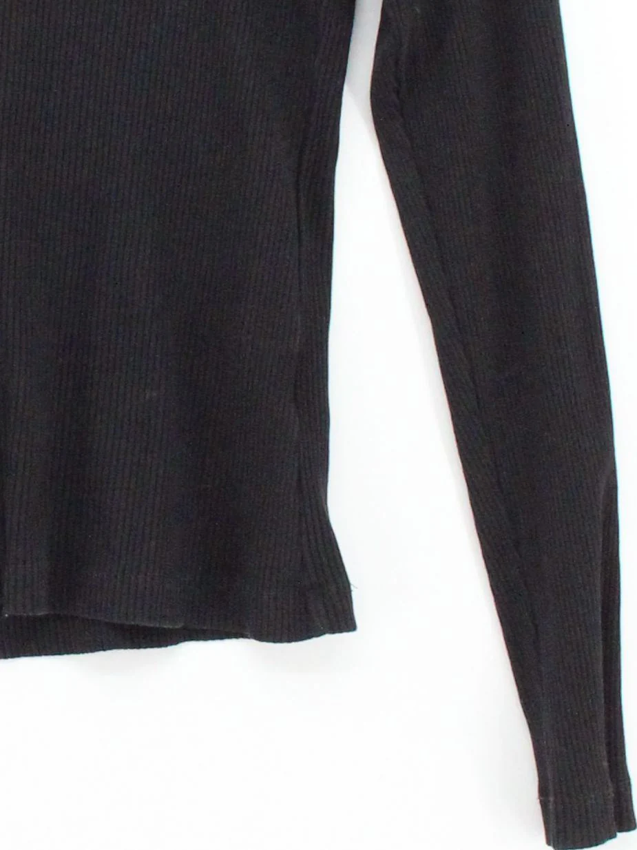 & Other Stories Women's Top L Black Cotton with Elastane Basic - Image 4