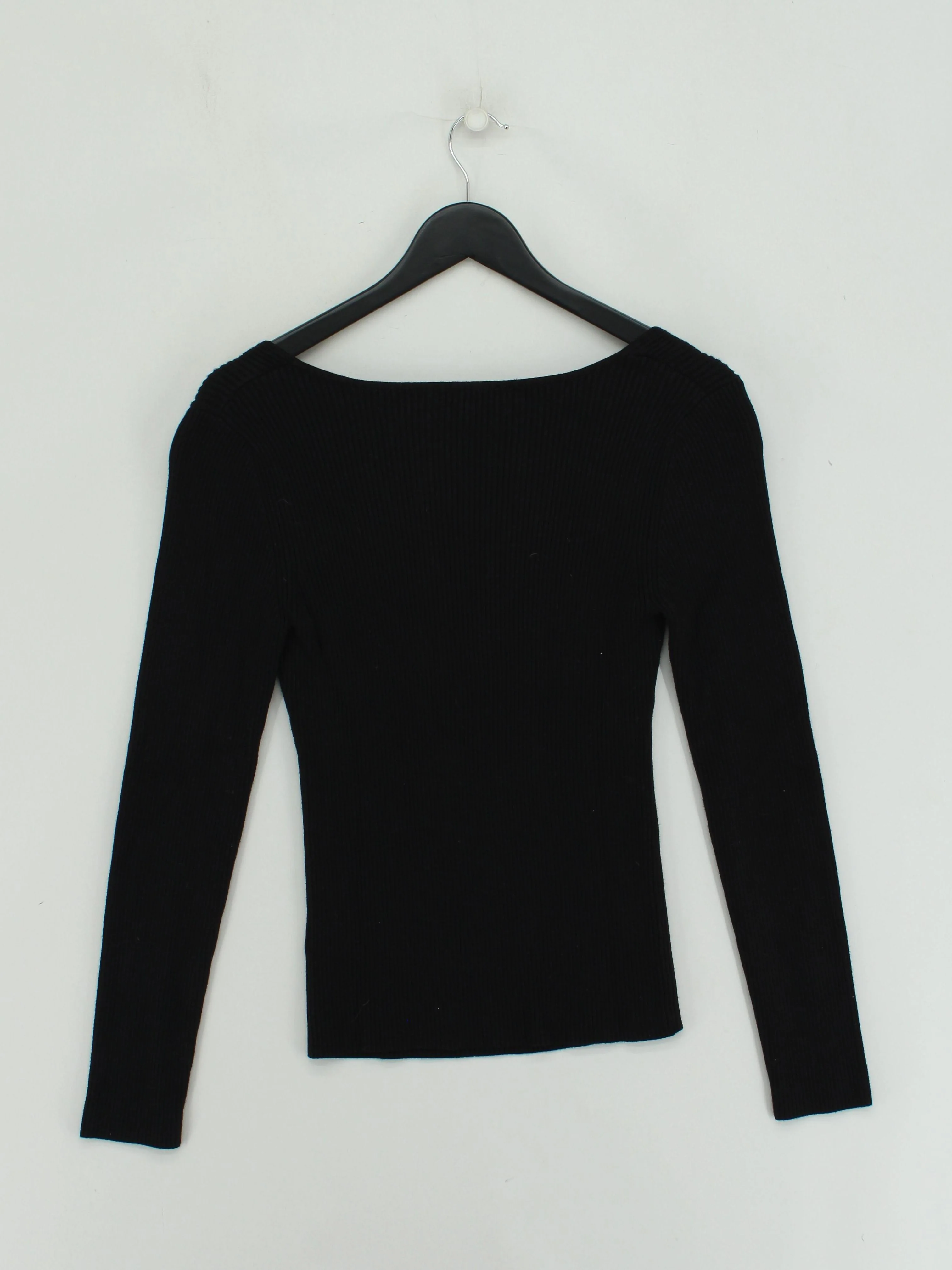 & Other Stories Women's Top M Black Viscose with Polyamide Basic - Image 2
