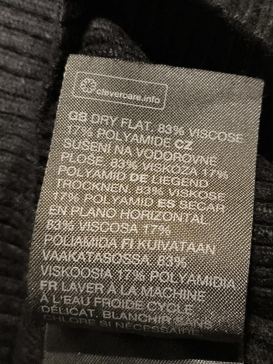 & Other Stories Women's Top M Black Viscose with Polyamide Basic - Image 7