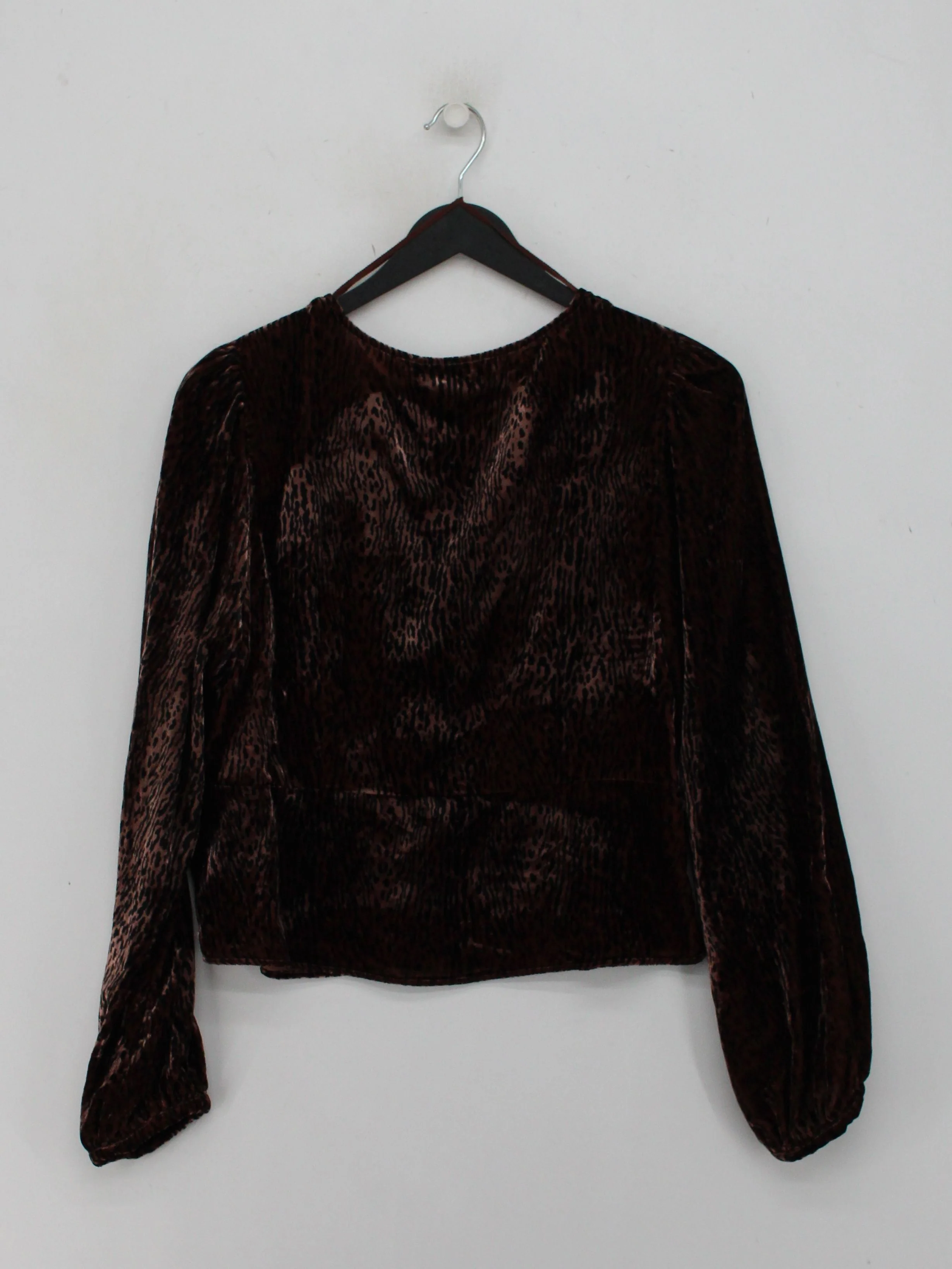 & Other Stories Women's Top M Brown Viscose with Polyamide Basic - Image 2
