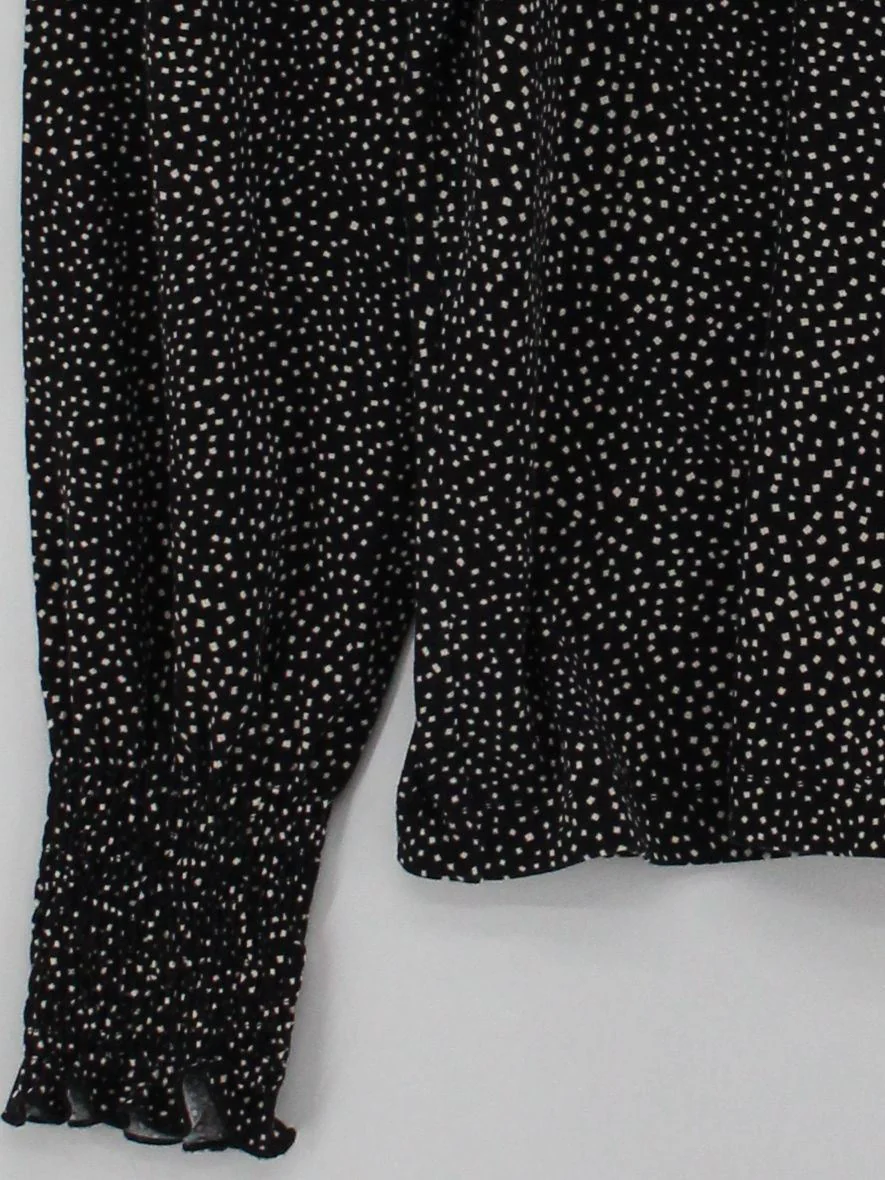 & Other Stories Women's Top S Black Cotton with Elastane Basic - Image 4