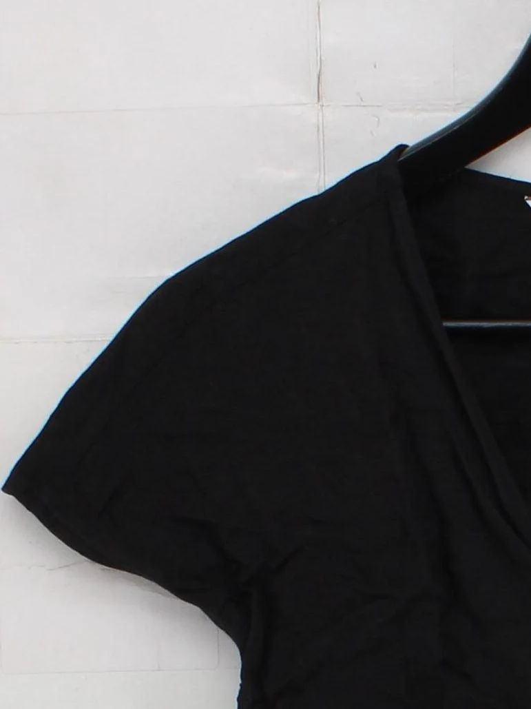 & Other Stories Women's Top S Black Linen with Viscose Cropped - Image 4