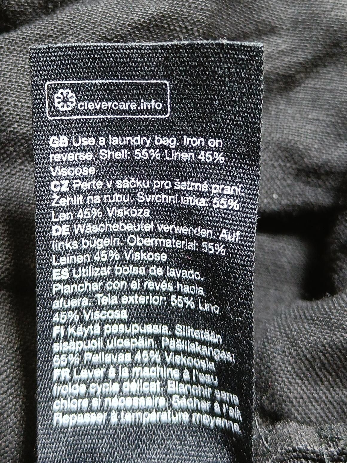 & Other Stories Women's Top S Black Linen with Viscose Cropped - Image 6