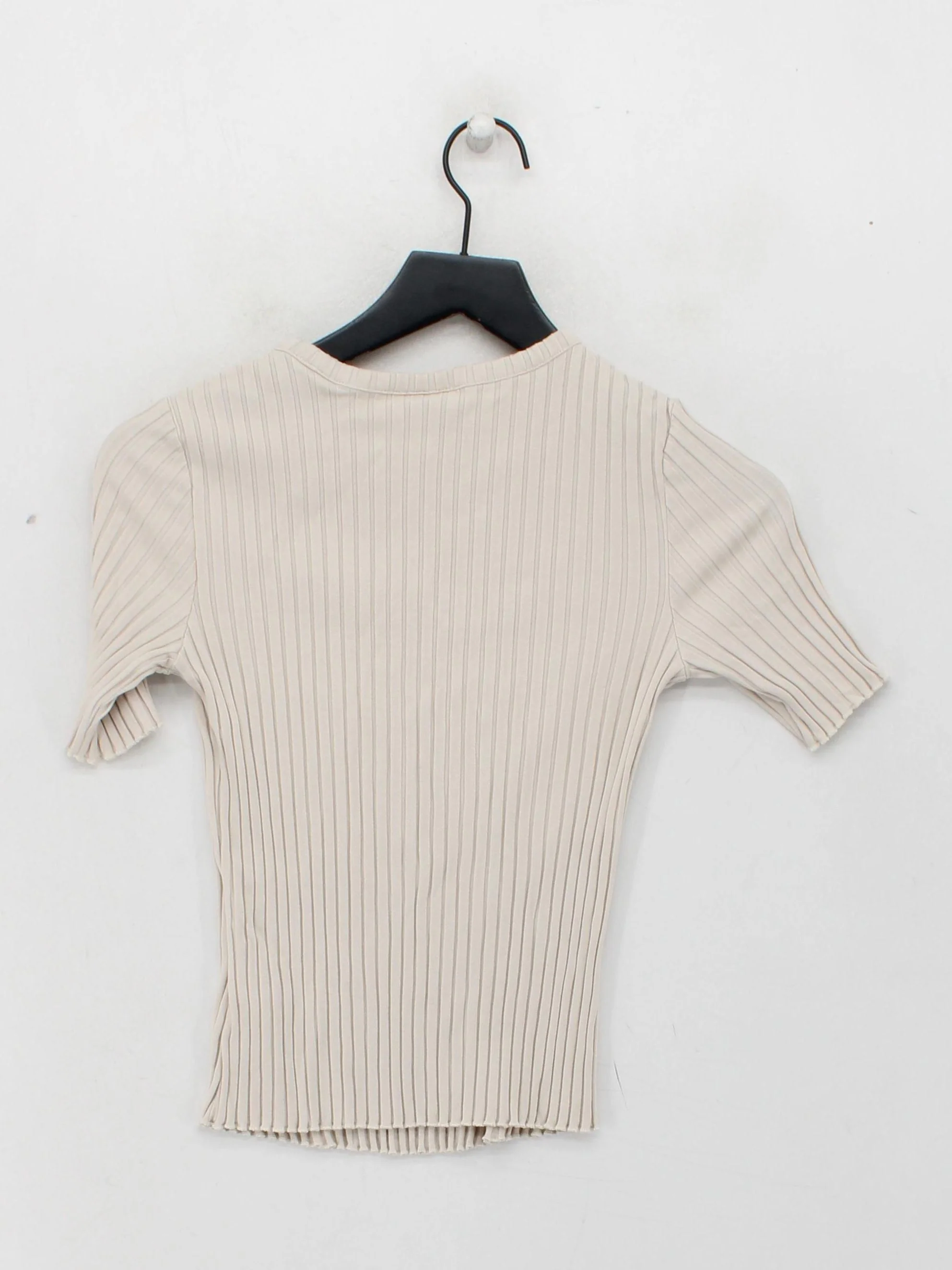 & Other Stories Women's Top S Cream Viscose with Polyamide, Elastane Basic - Image 2