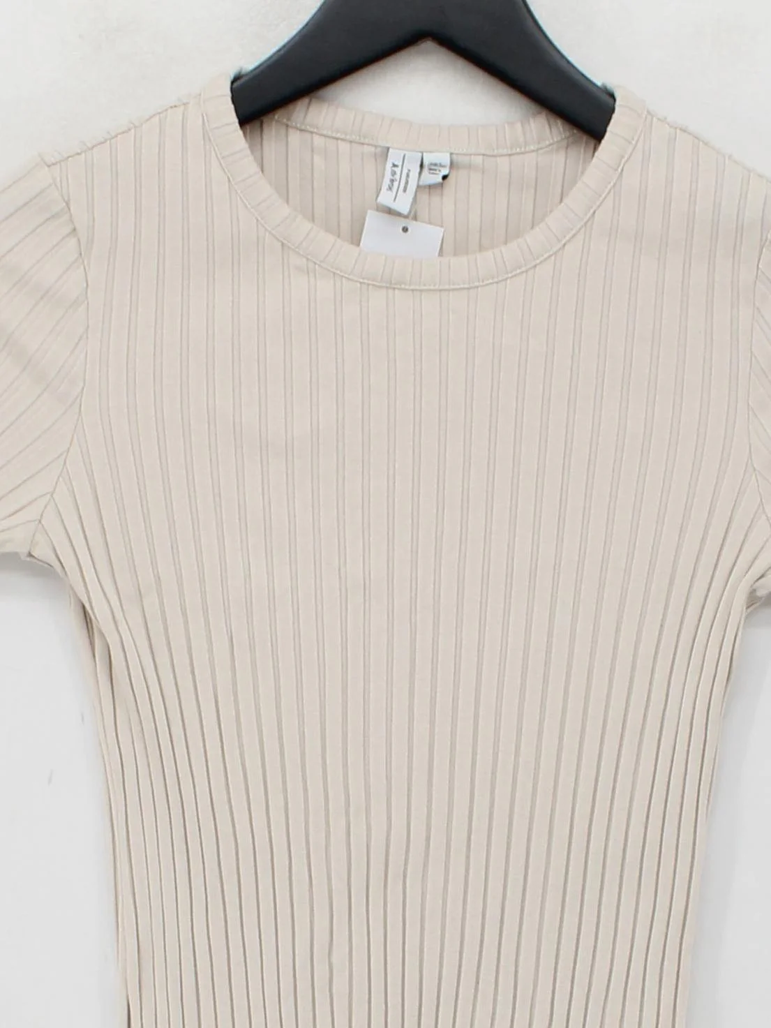 & Other Stories Women's Top S Cream Viscose with Polyamide, Elastane Basic - Image 3