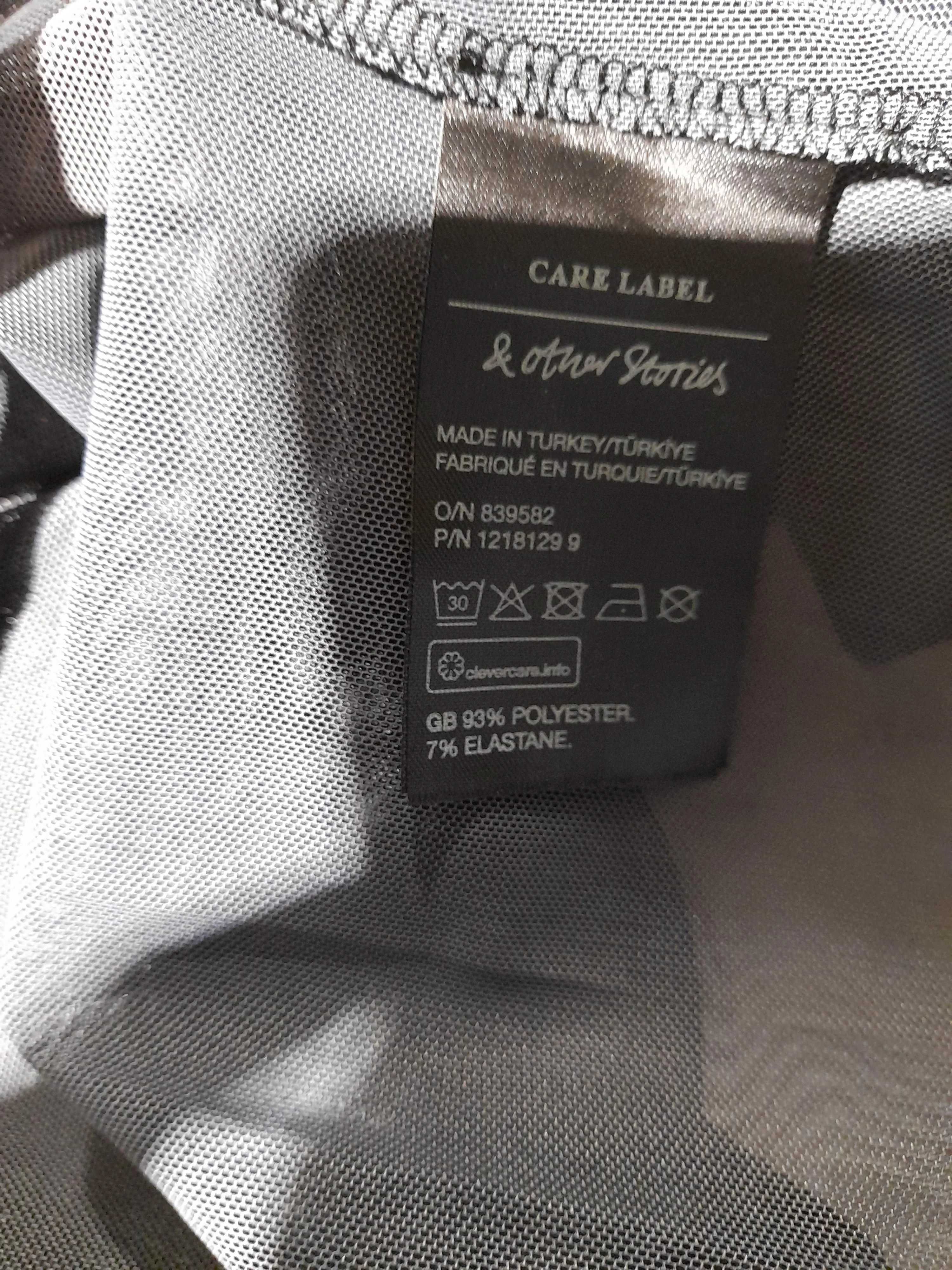 & Other Stories Women's Top S Grey Polyester with Elastane Basic - Image 6