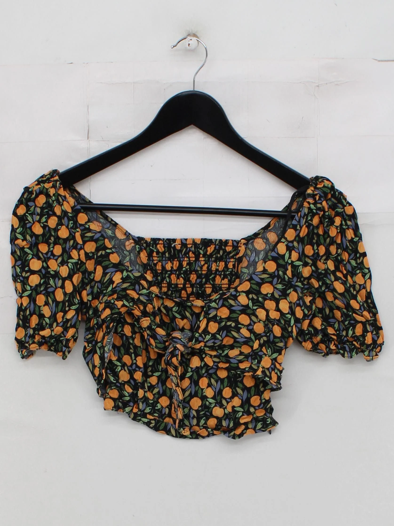 & Other Stories Women's Top S Multi 100% Viscose Cropped - Image 2