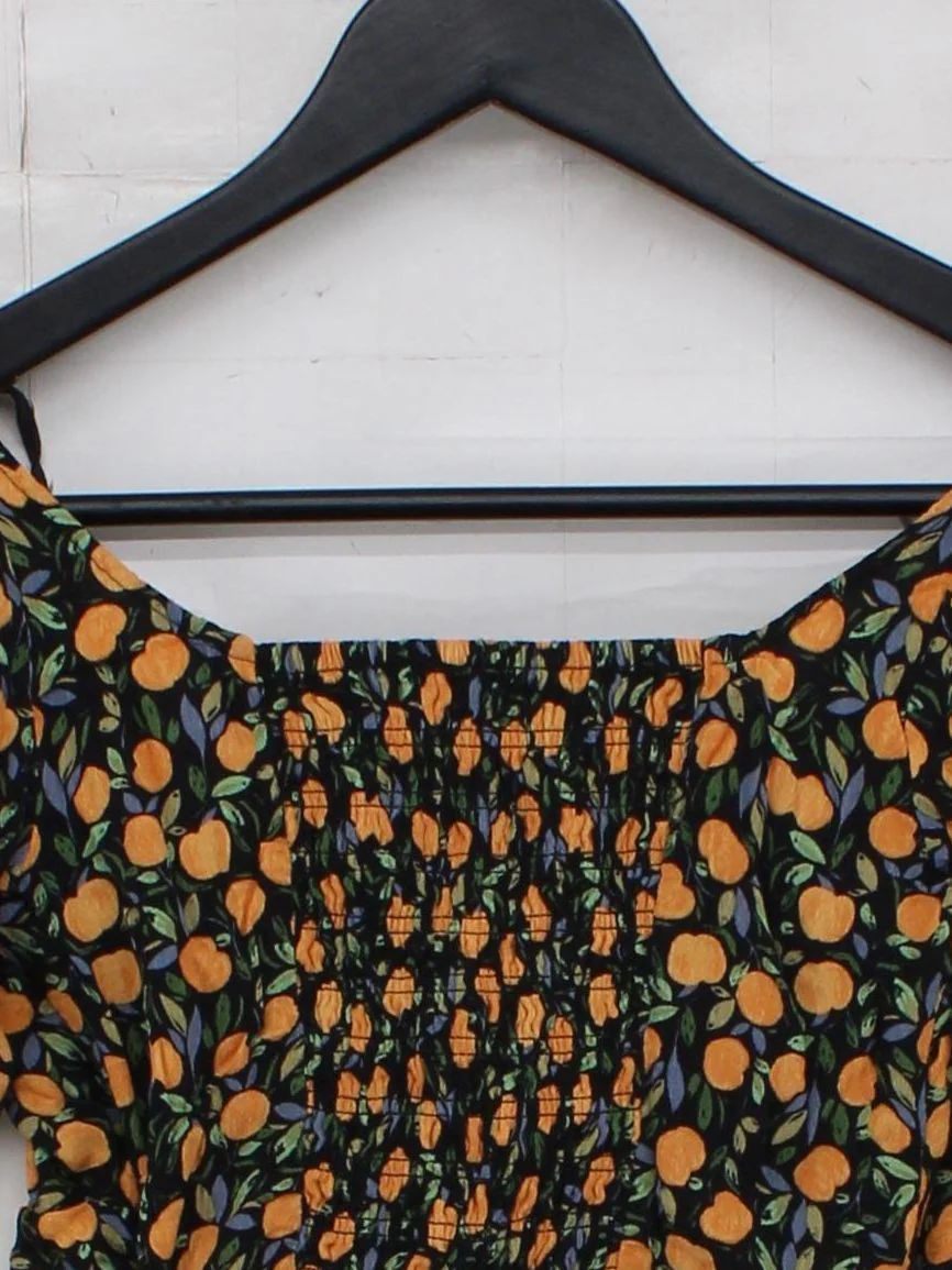 & Other Stories Women's Top S Multi 100% Viscose Cropped - Image 3