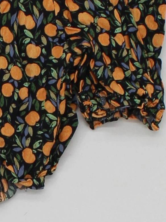 & Other Stories Women's Top S Multi 100% Viscose Cropped - Image 4
