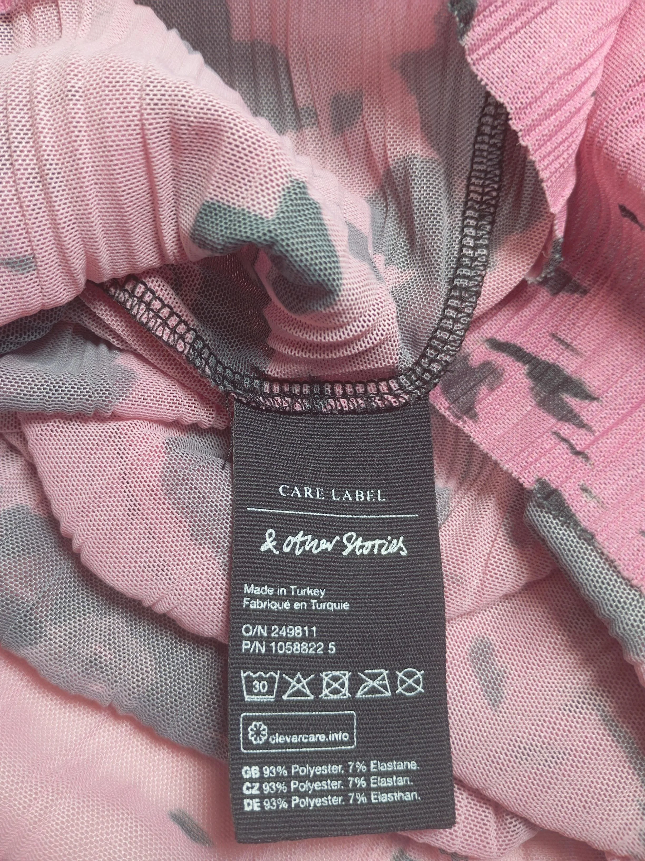& Other Stories Women's Top S Pink Polyester with Elastane Basic - Image 5