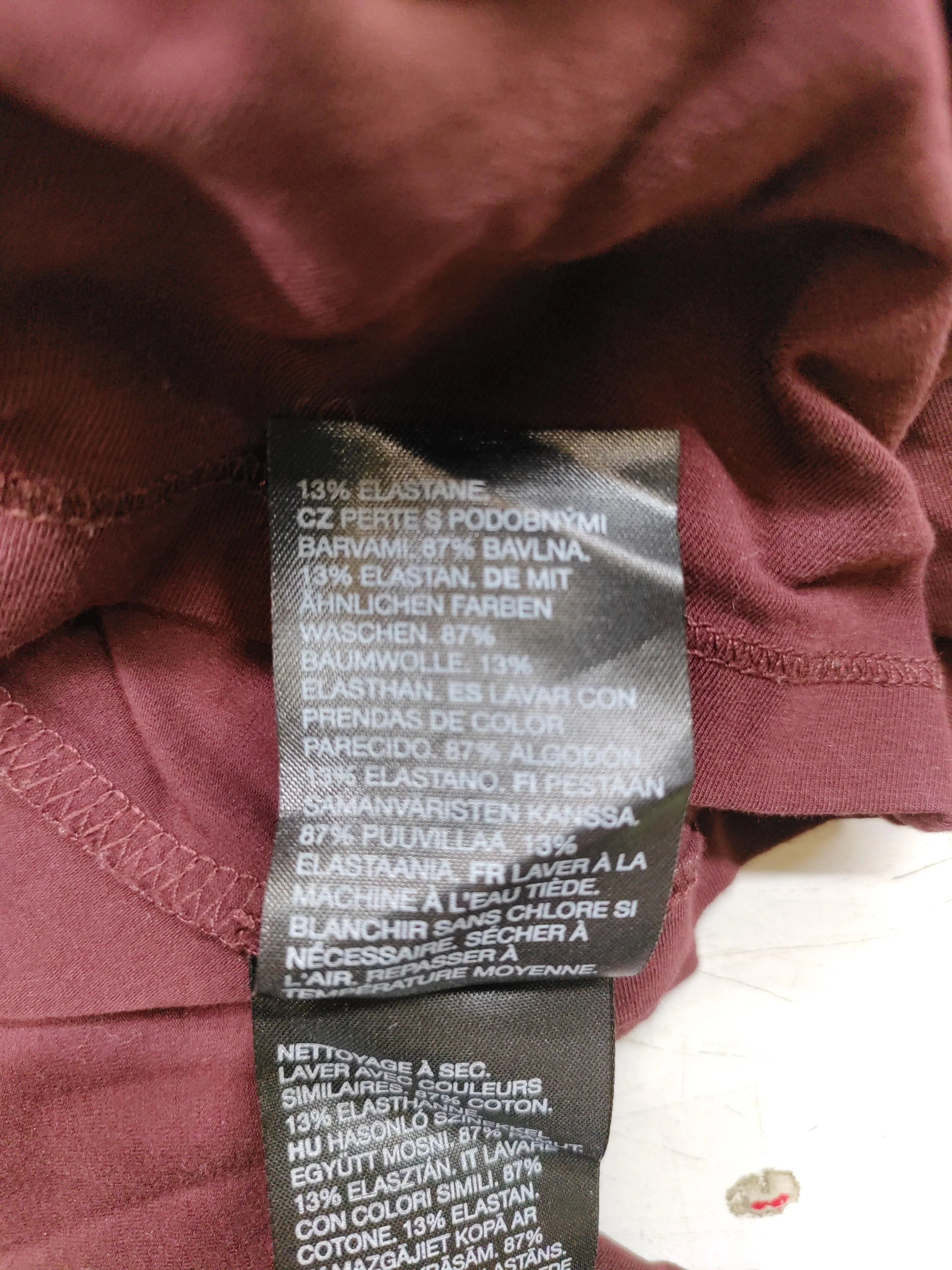 & Other Stories Women's Top S Red Cotton with Elastane Basic - Image 6