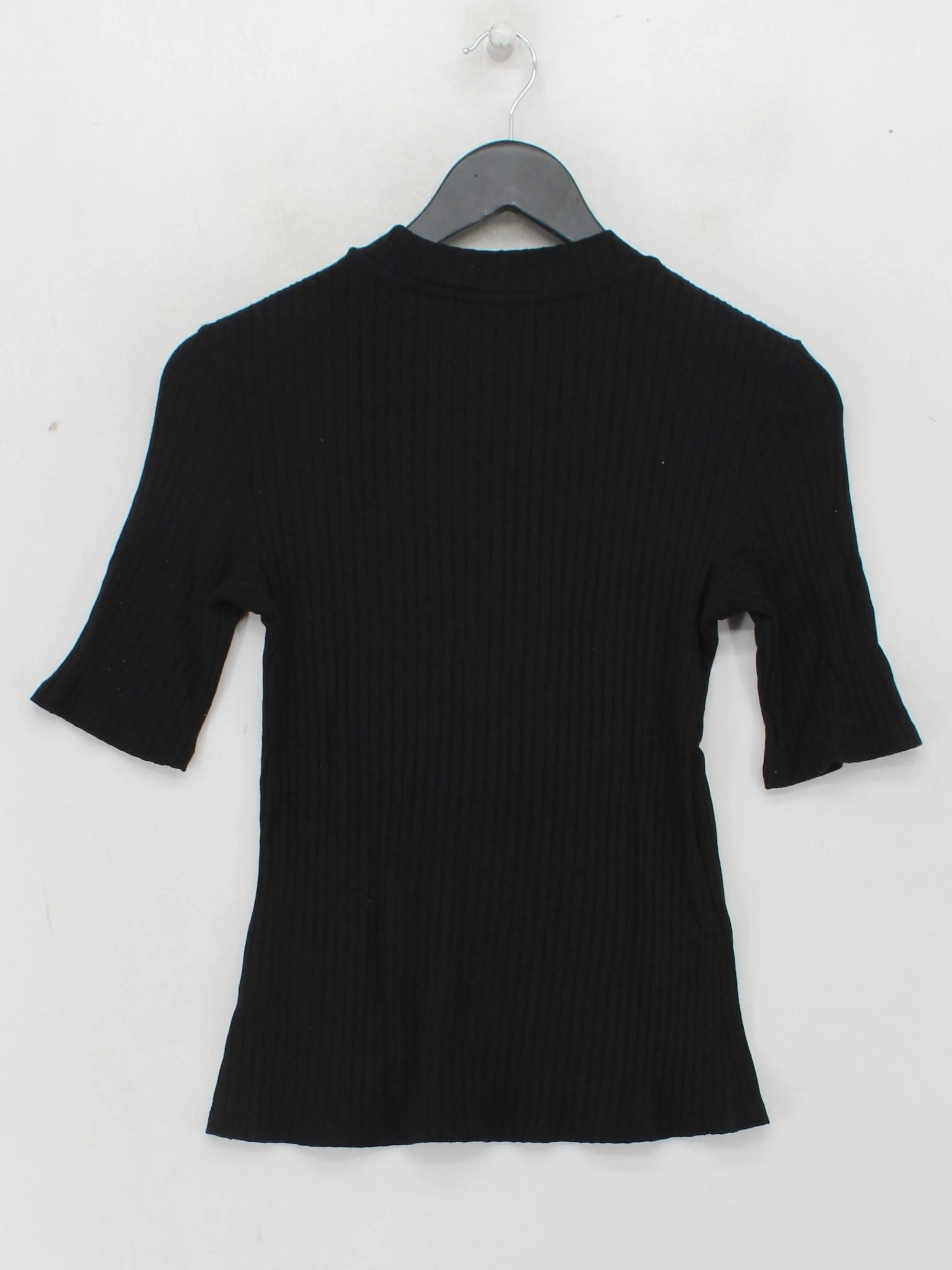 & Other Stories Women's Top UK 10 Black Viscose with Elastane Basic - Image 2