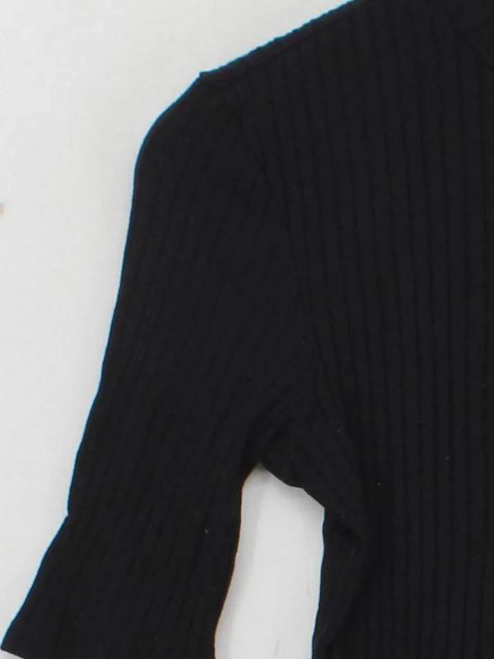 & Other Stories Women's Top UK 10 Black Viscose with Elastane Basic - Image 4
